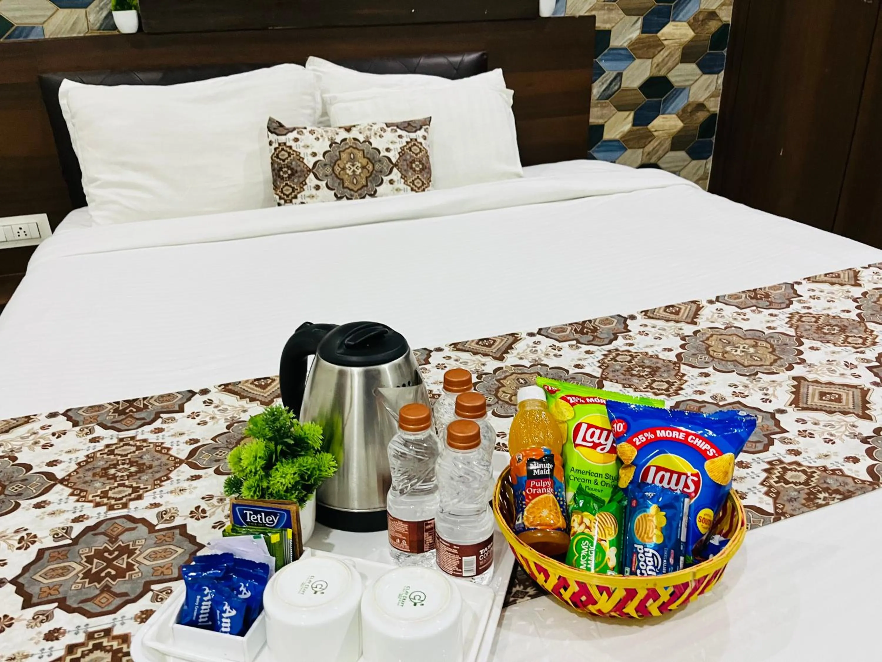 Bed in Hotel Plaza Hyderabad Airport Zone