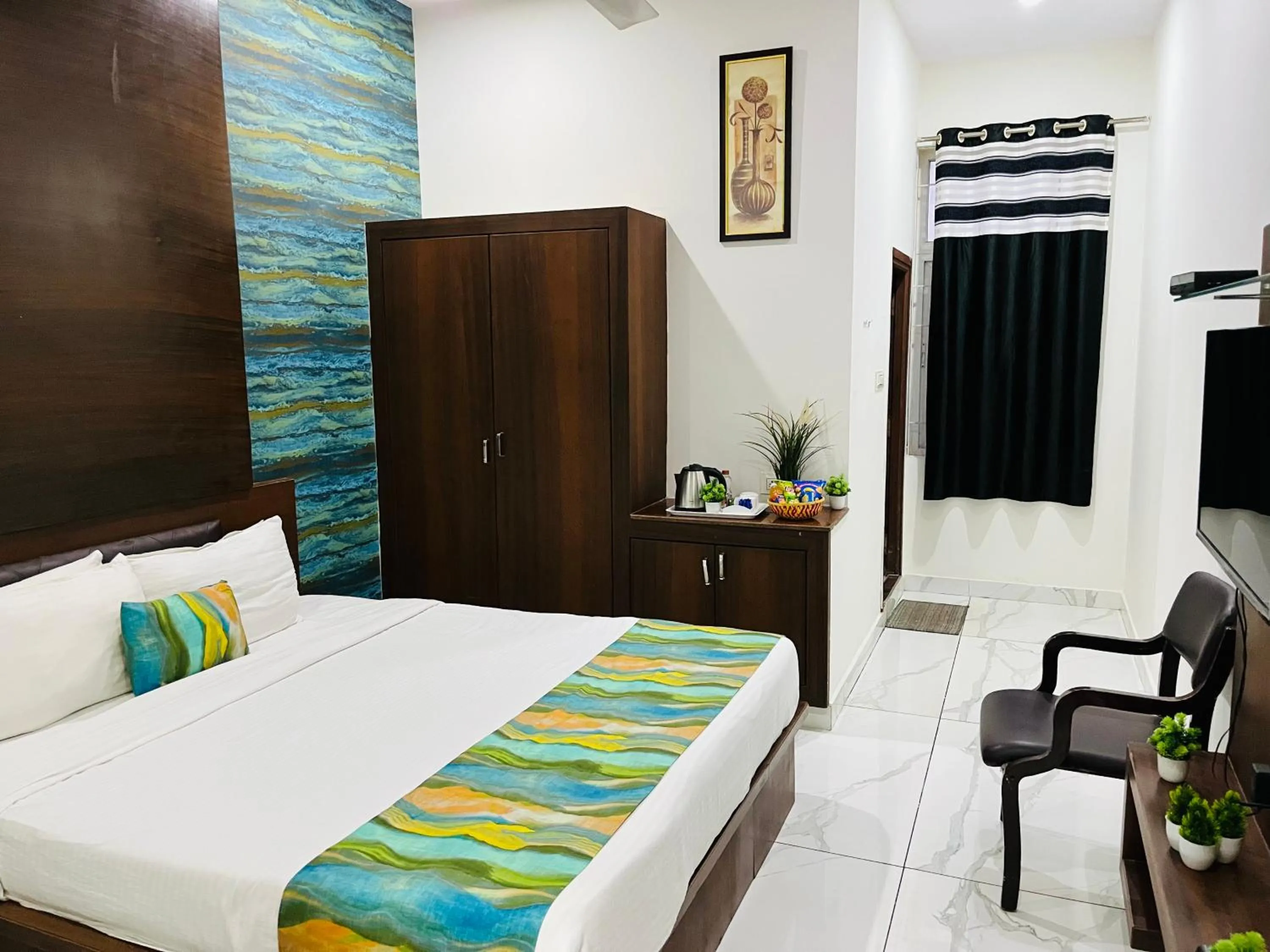 Bed in Hotel Plaza Hyderabad Airport Zone