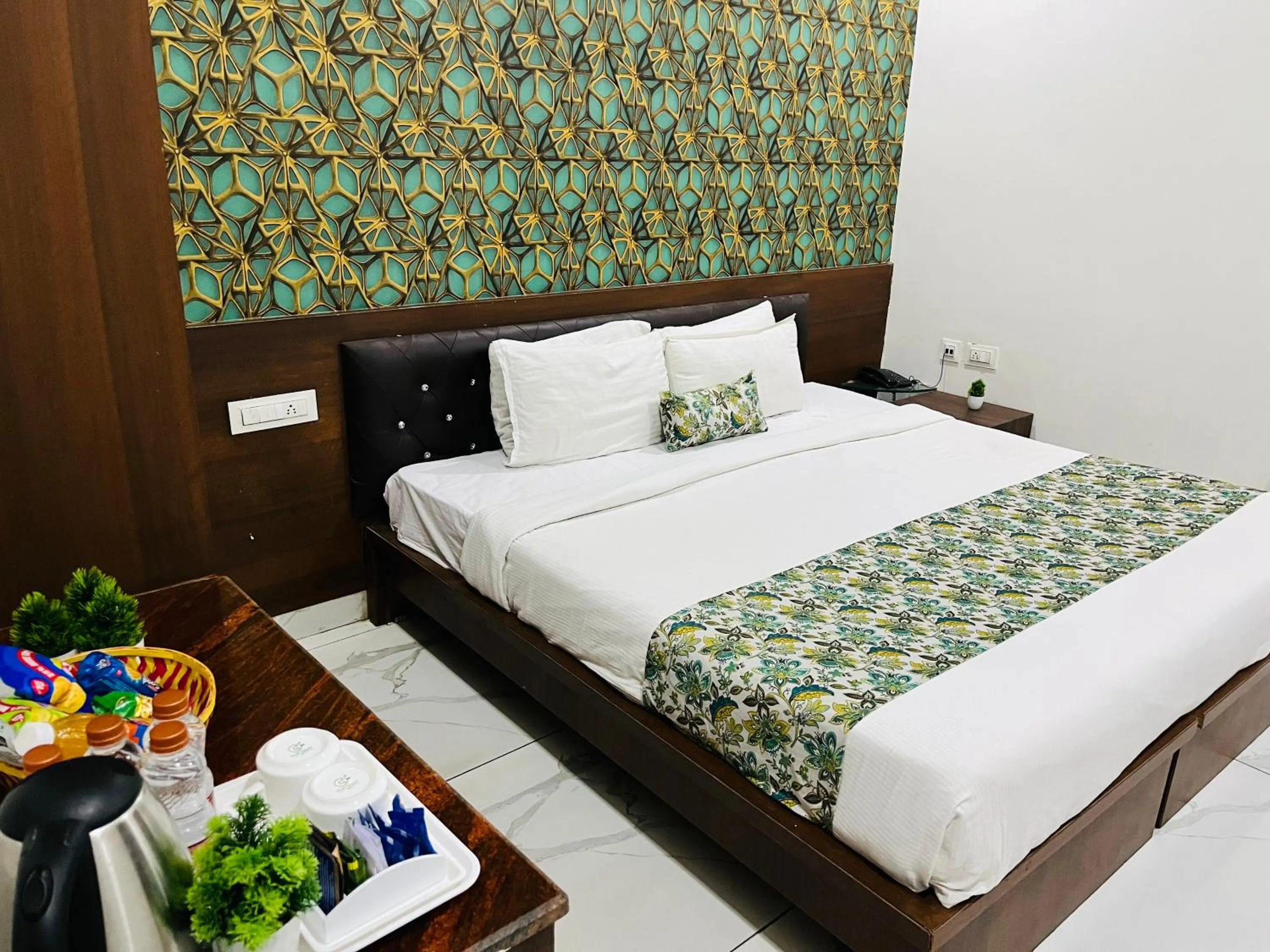 Bed in Hotel Plaza Hyderabad Airport Zone