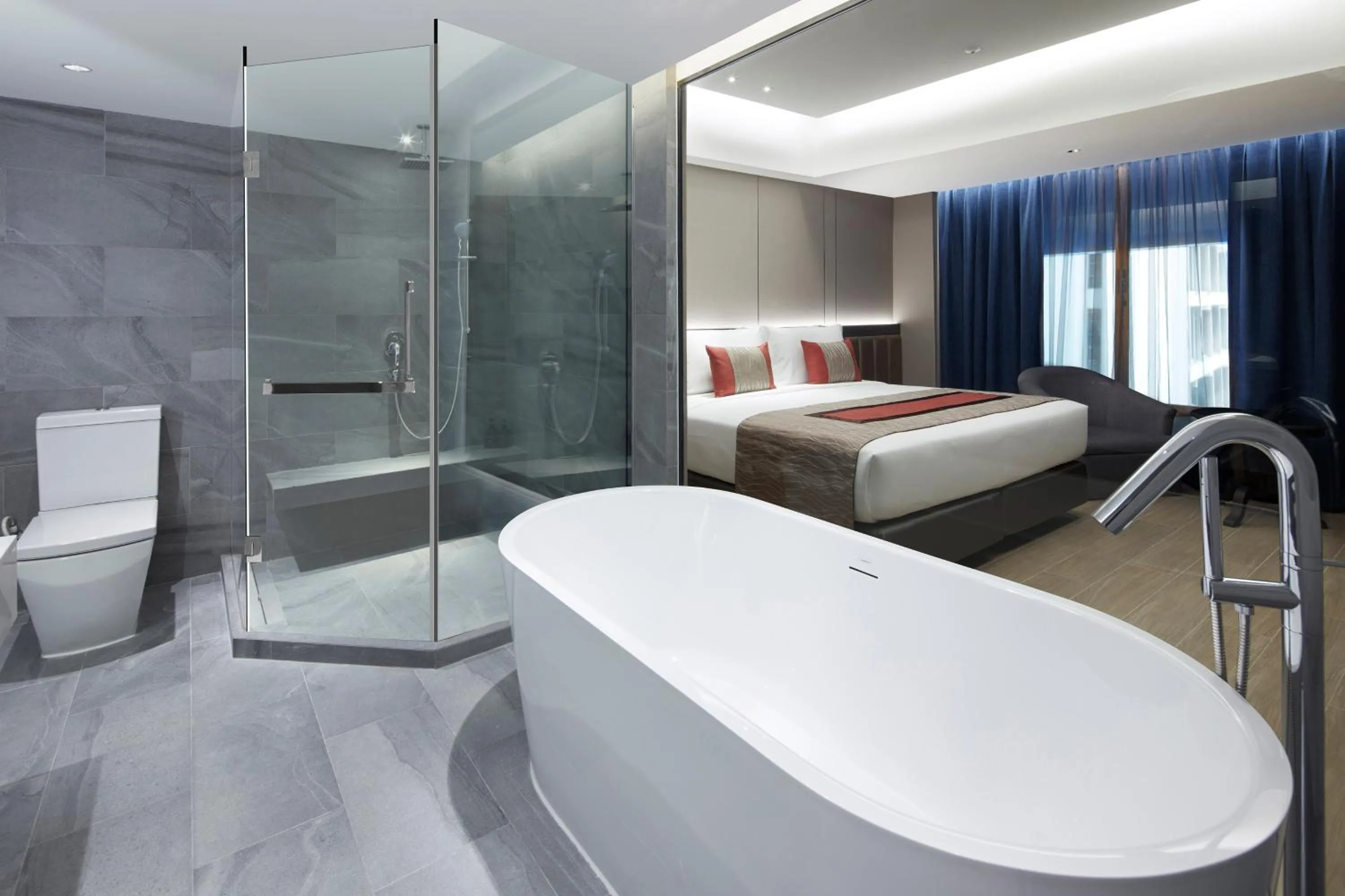 Bed in Grace At Five by Grace Hotel Bangkok