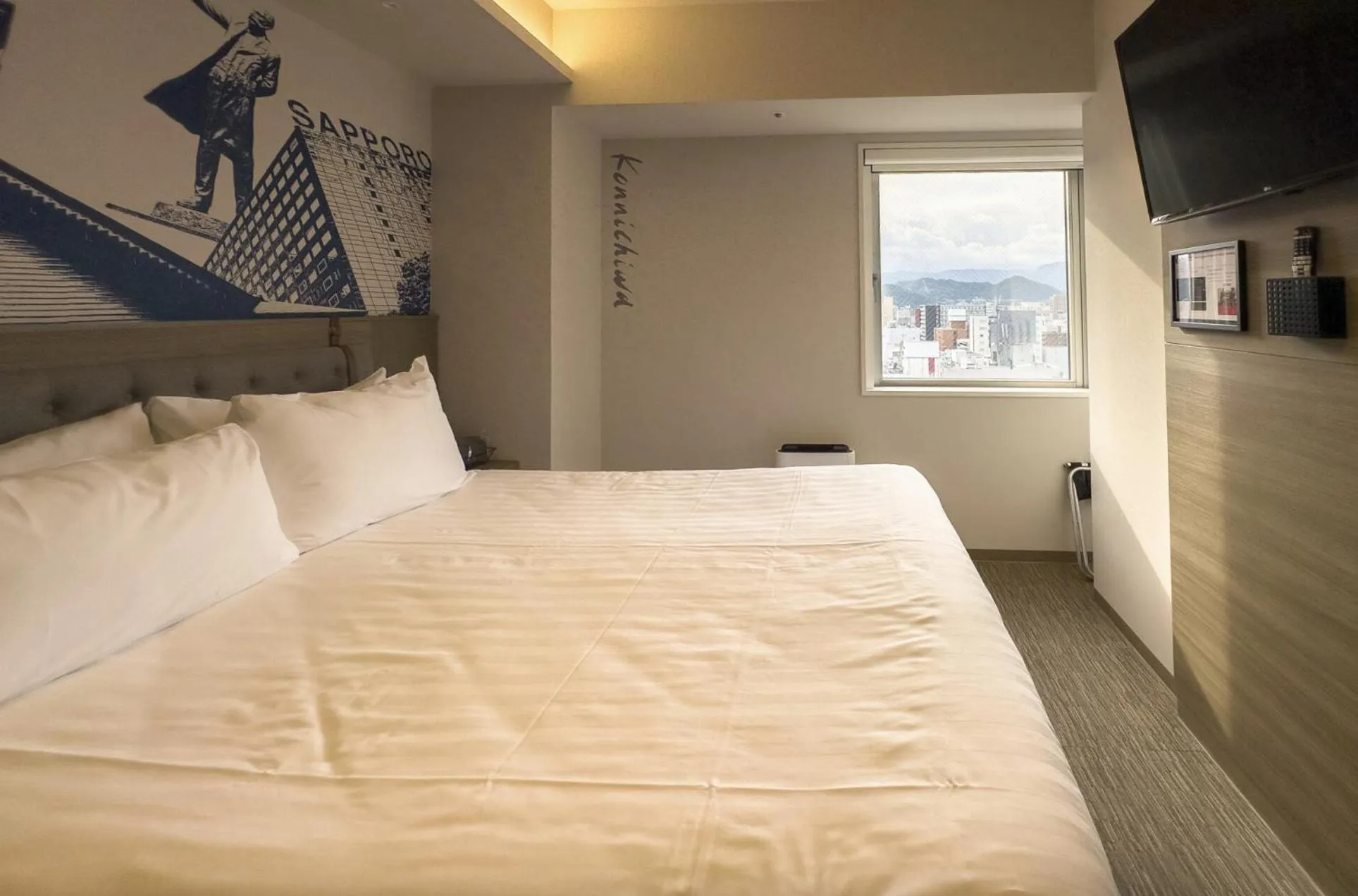 Bed in Travelodge Sapporo Susukino