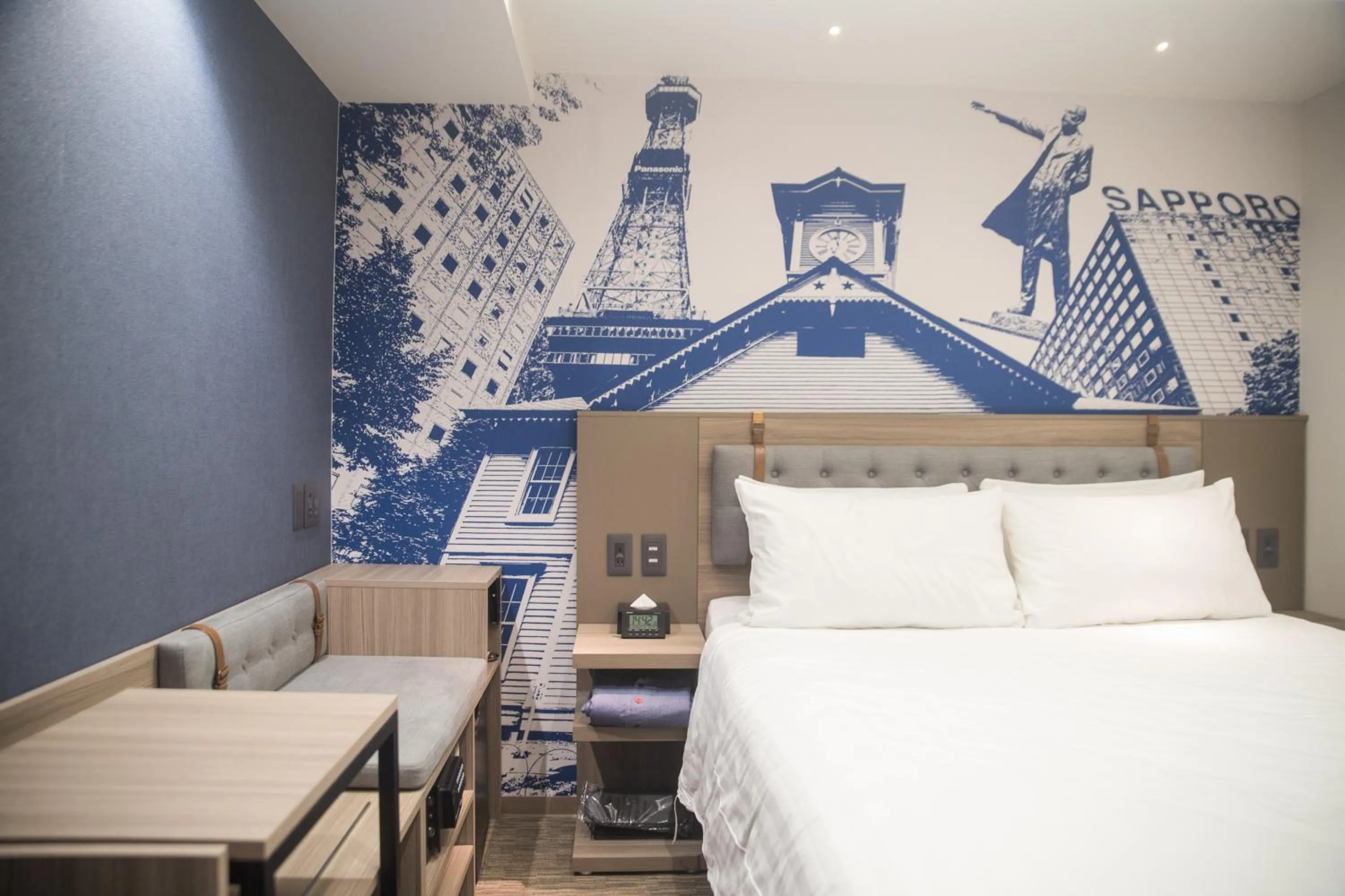 Bed in Travelodge Sapporo Susukino