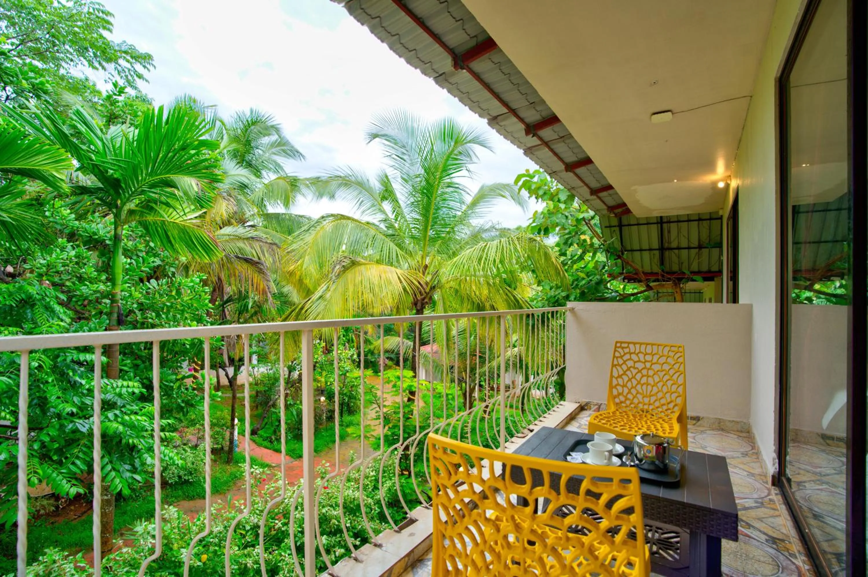 Patio in La Station Resort Vagator