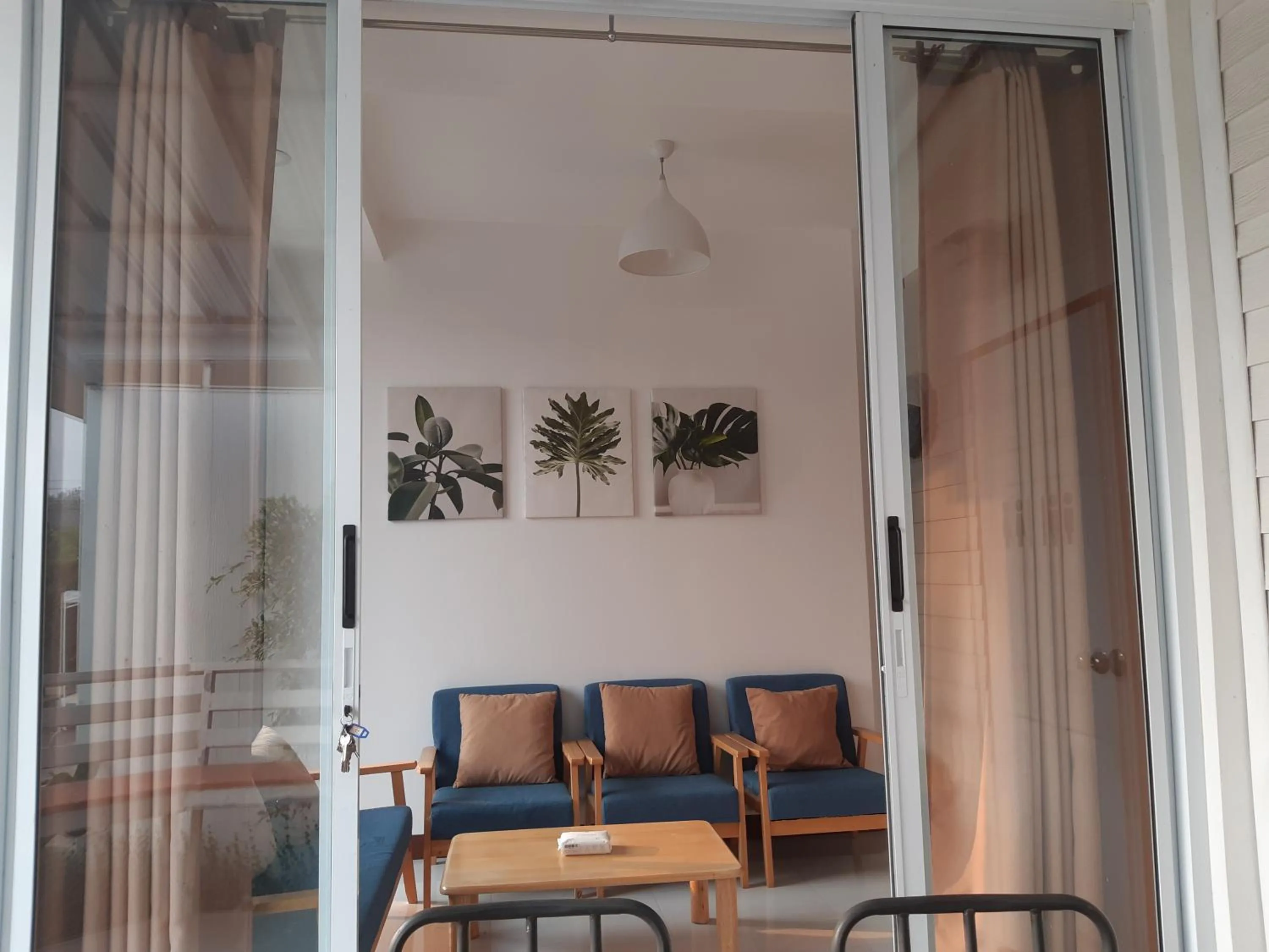 Living room in ภูฝ้ายวิลล่า Phufai villa