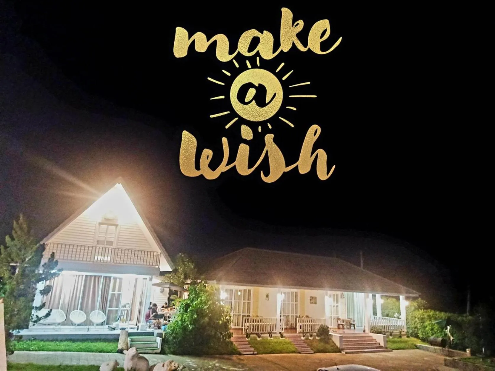 Night in ภูฝ้ายวิลล่า Phufai villa