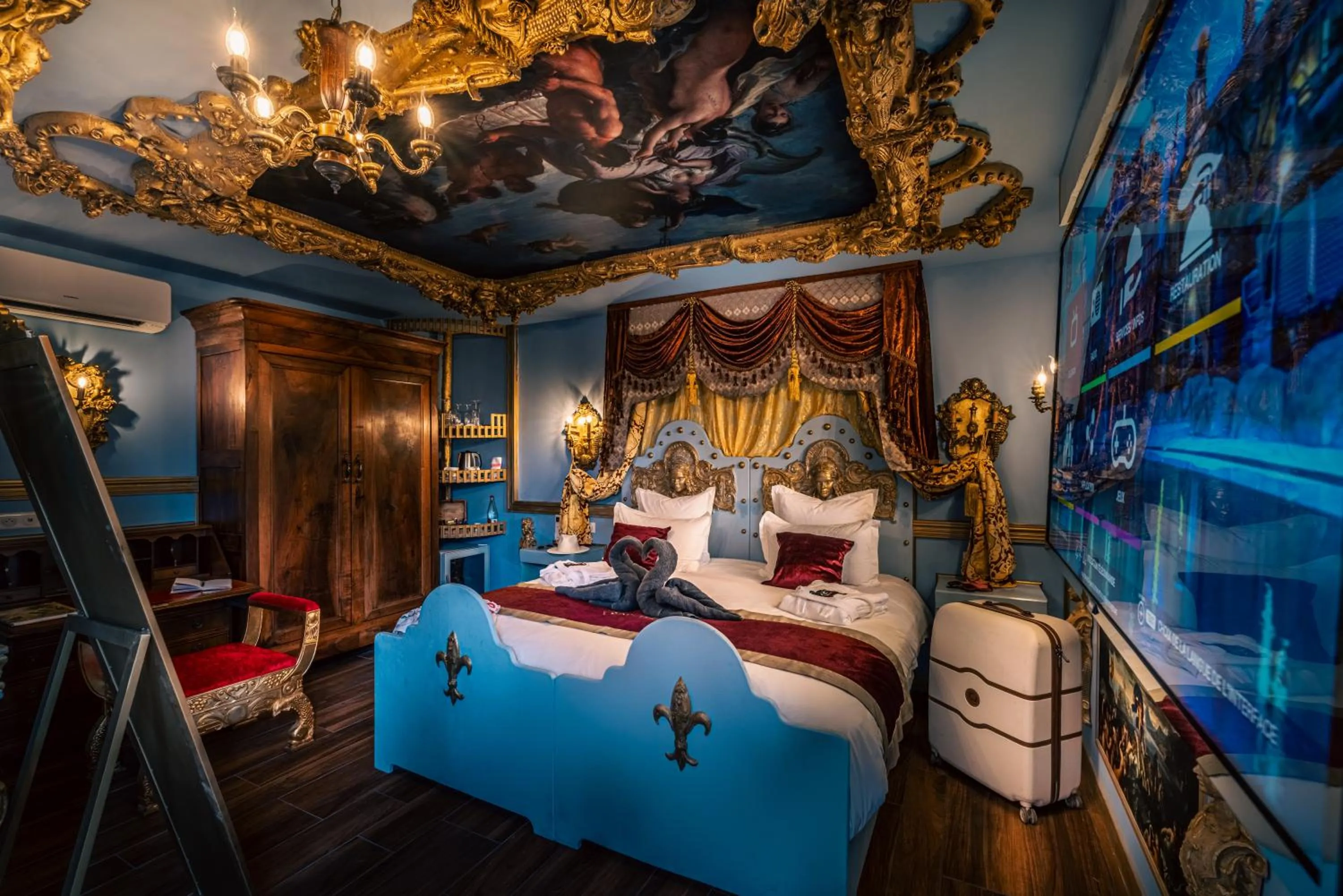 Bed in Hôtel Pirates World