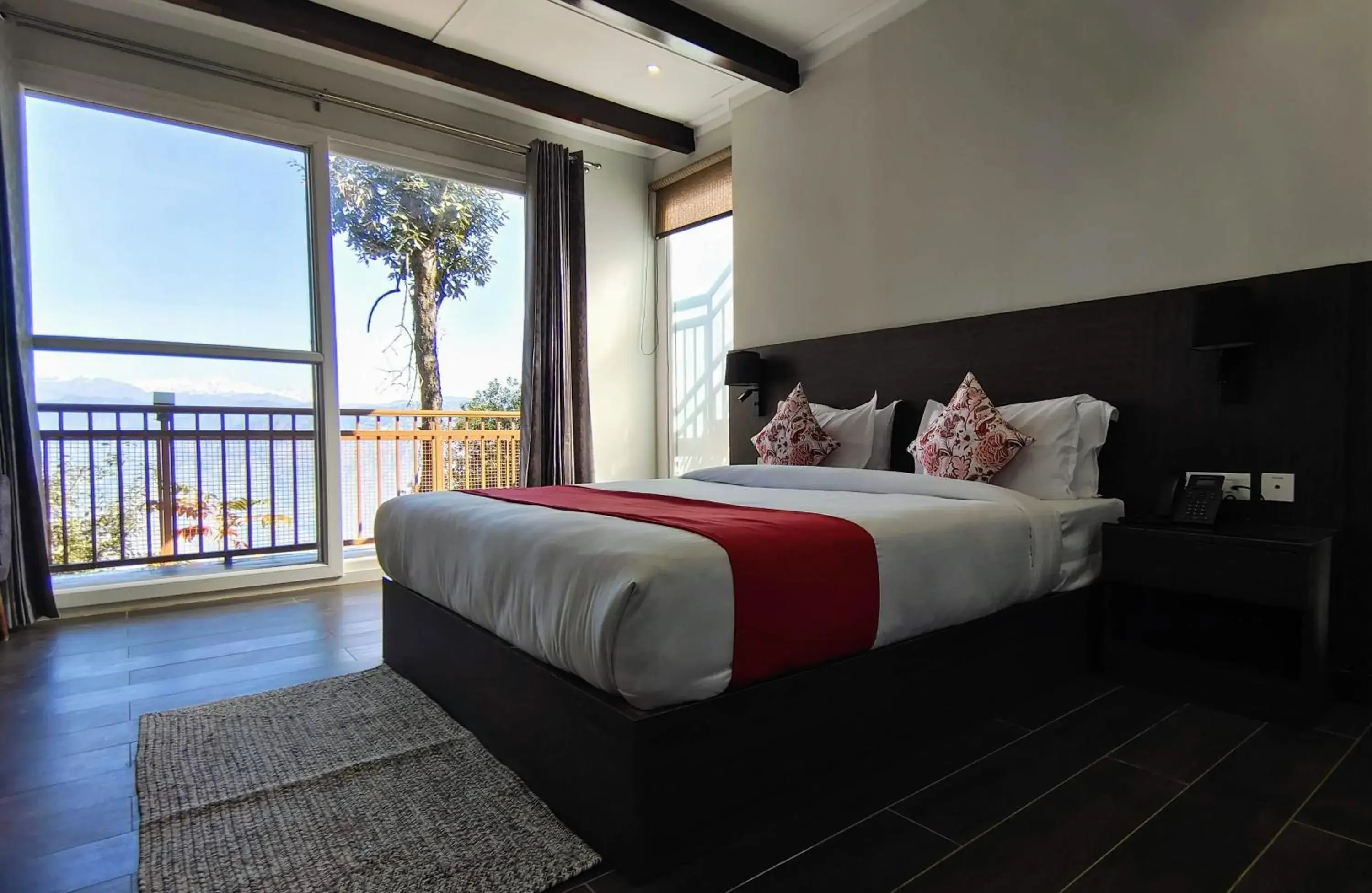 Bed in The Rudraksh, A Himalayan Retreat Bed in The Rudraksh, A Himalayan Retreat