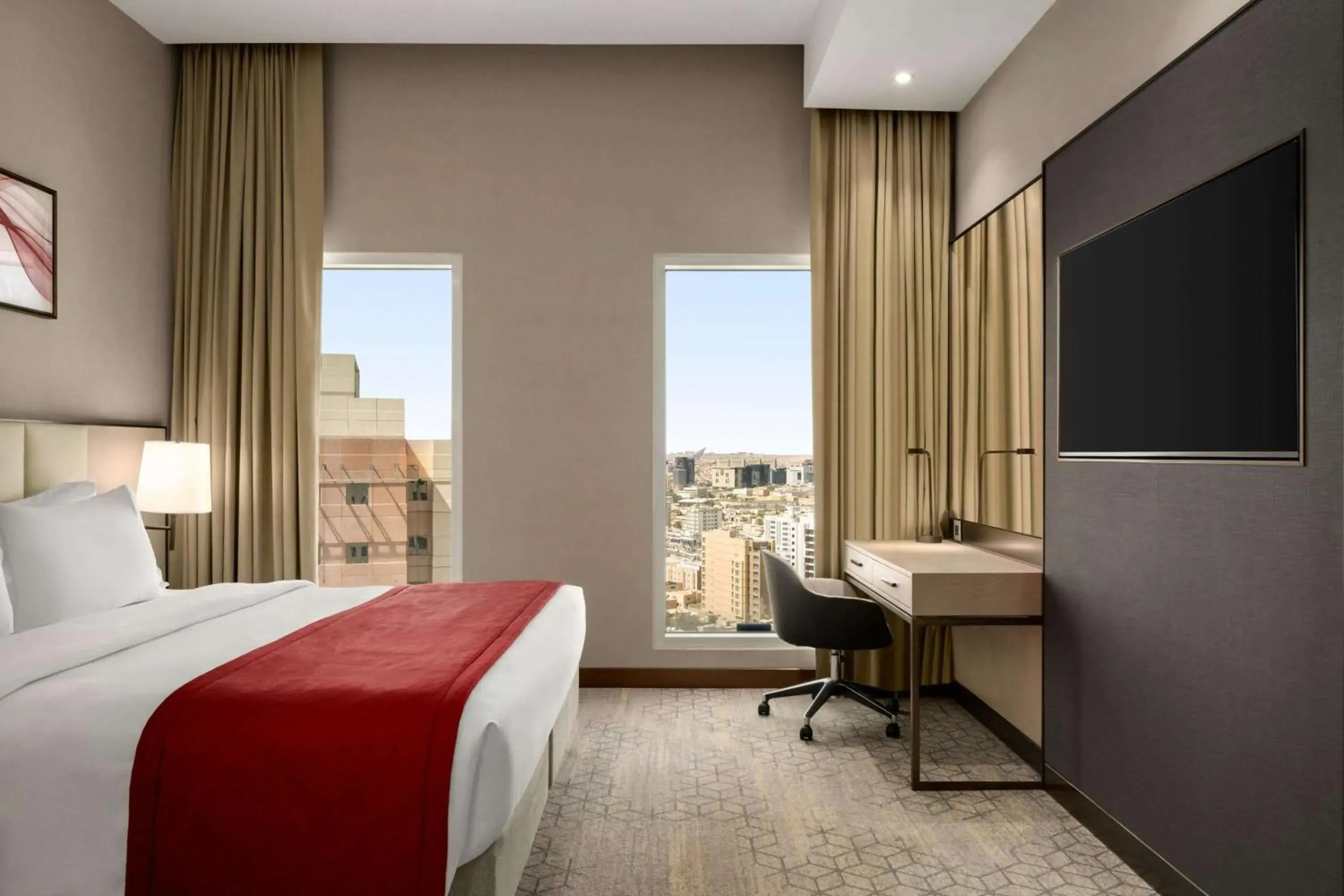 Photo of the whole room, Bed in Ramada by Wyndham Riyadh King Fahd Road Photo of the whole room, Bed in Ramada by Wyndham Riyadh King Fahd Road