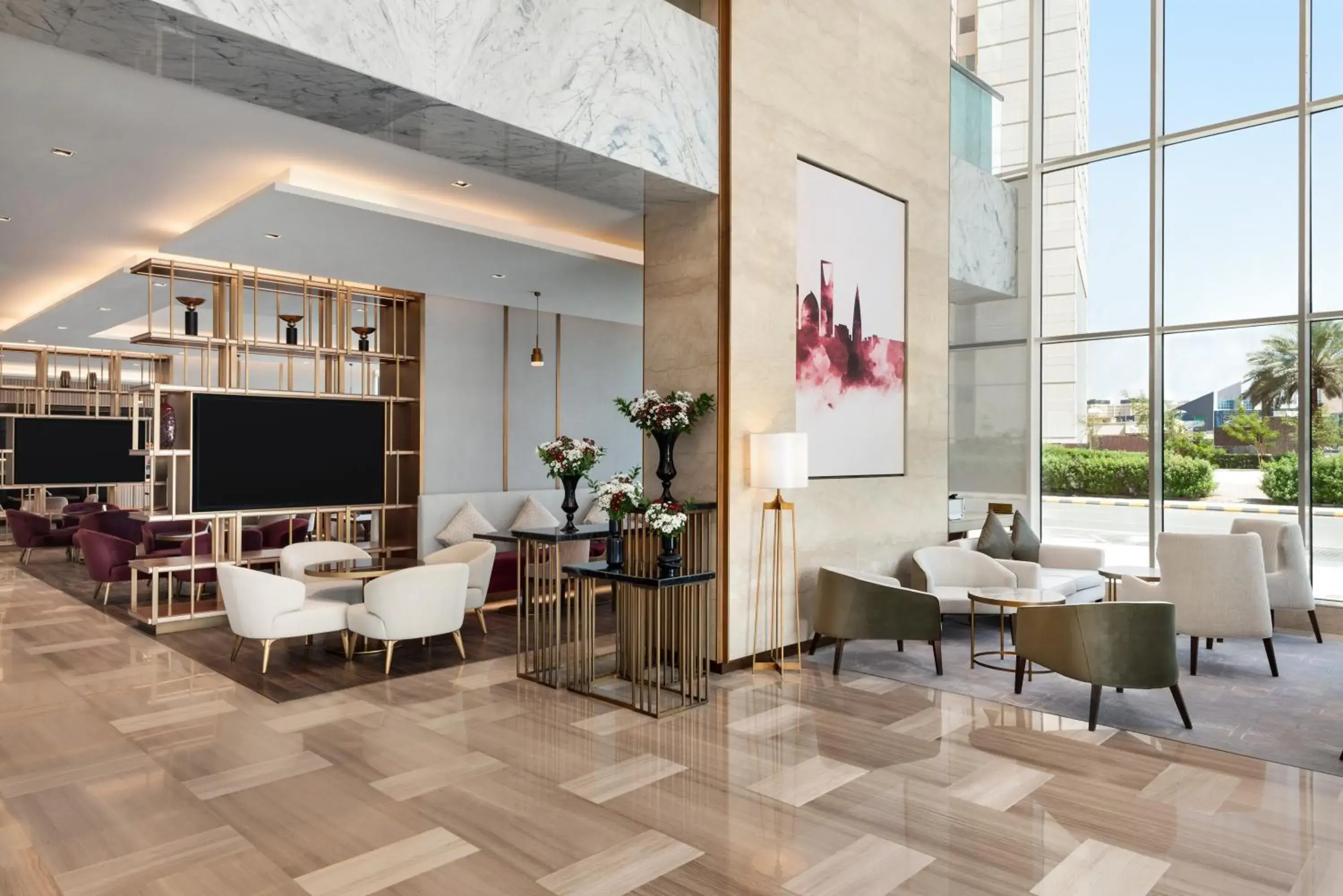 Lobby or reception in Ramada by Wyndham Riyadh King Fahd Road Lobby or reception in Ramada by Wyndham Riyadh King Fahd Road