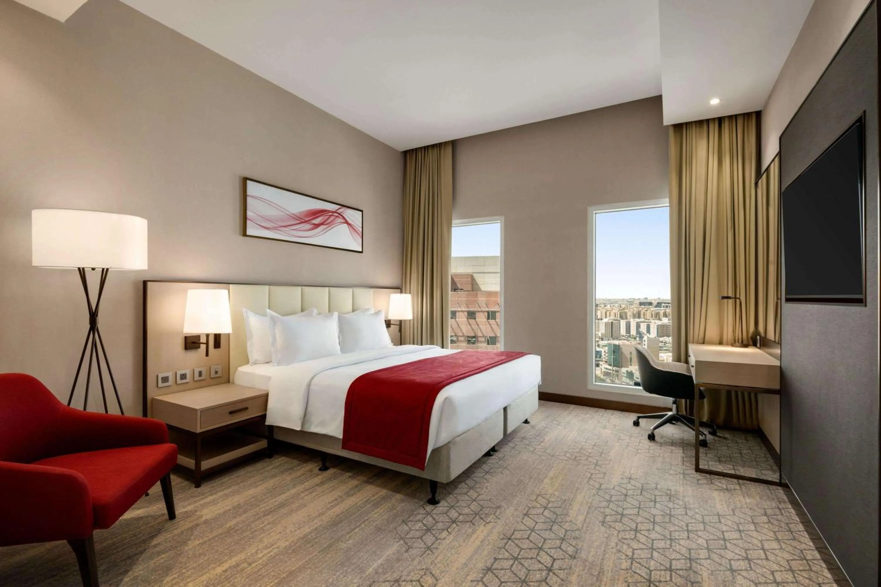 Photo of the whole room, Bed in Ramada by Wyndham Riyadh King Fahd Road