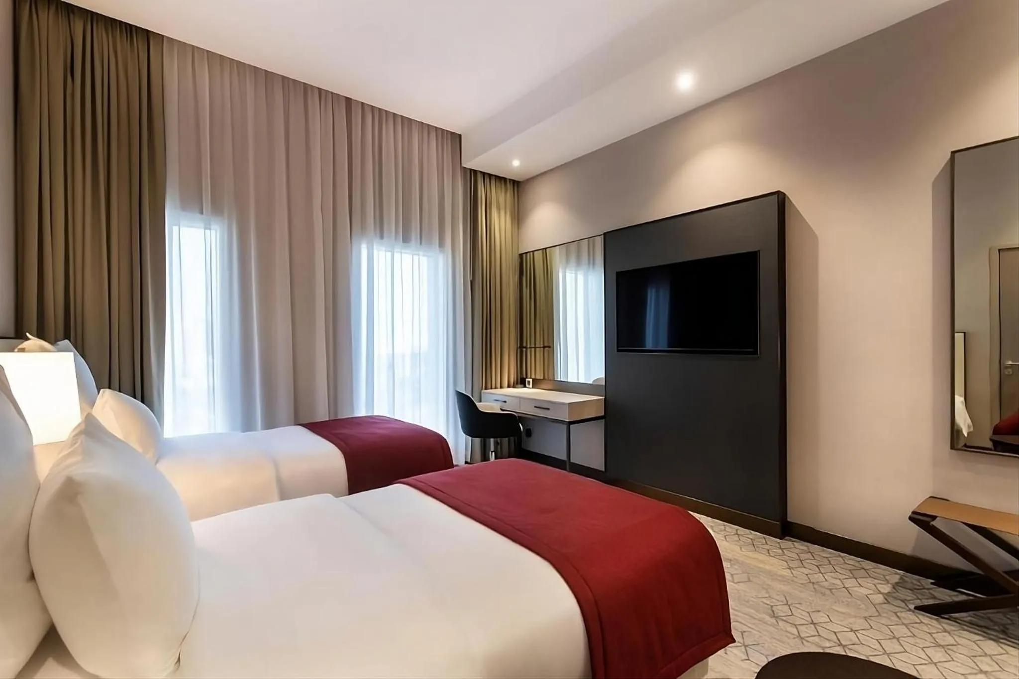 Bedroom, Bed in Ramada by Wyndham Riyadh King Fahd Road