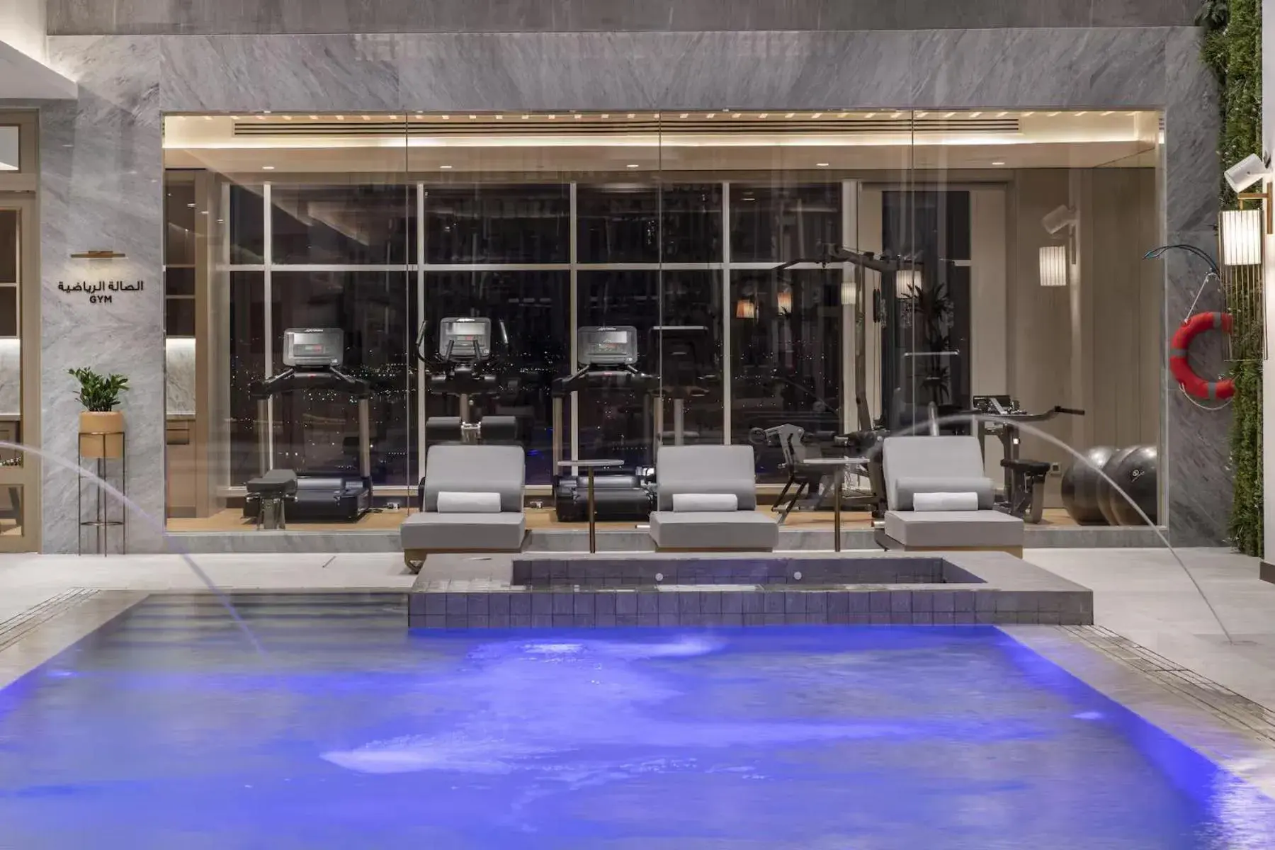 Swimming pool in Ramada by Wyndham Riyadh King Fahd Road Swimming pool in Ramada by Wyndham Riyadh King Fahd Road