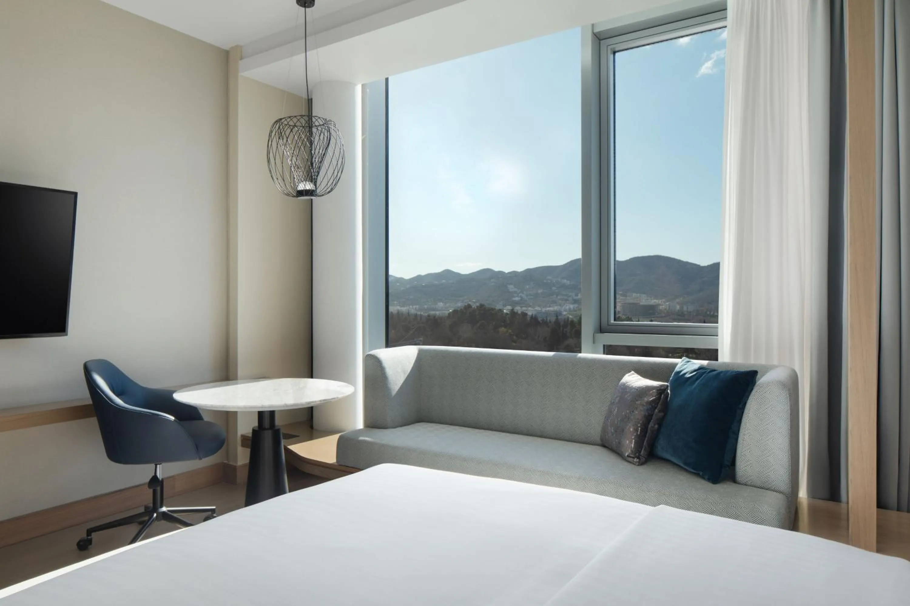 Photo of the whole room, Bed in Tirana Marriott Hotel