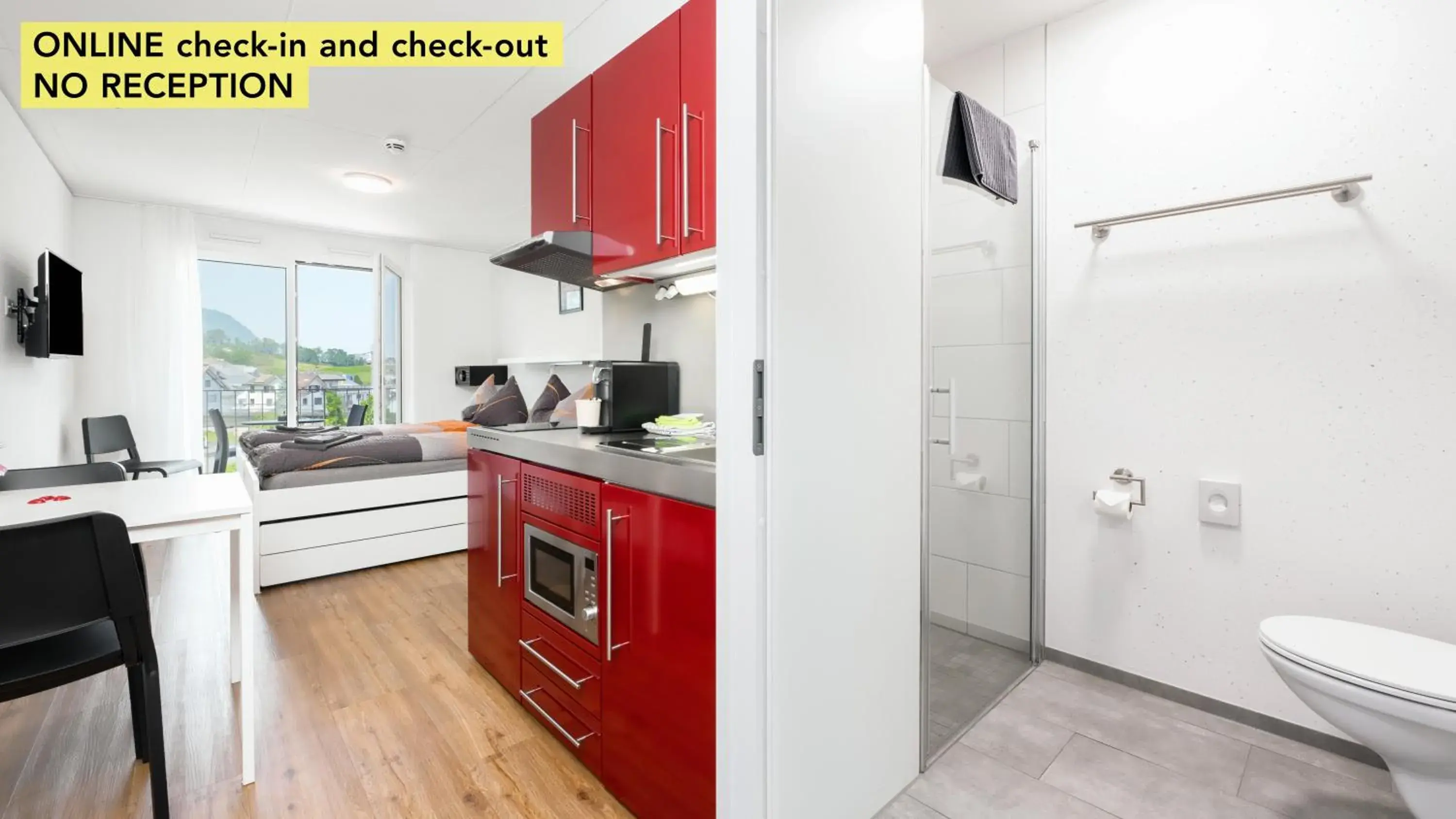 Superior Studio (1-3 Adults) in Anstatthotel Goldau - self-check-in Superior Studio (1-3 Adults) in Anstatthotel Goldau - self-check-in