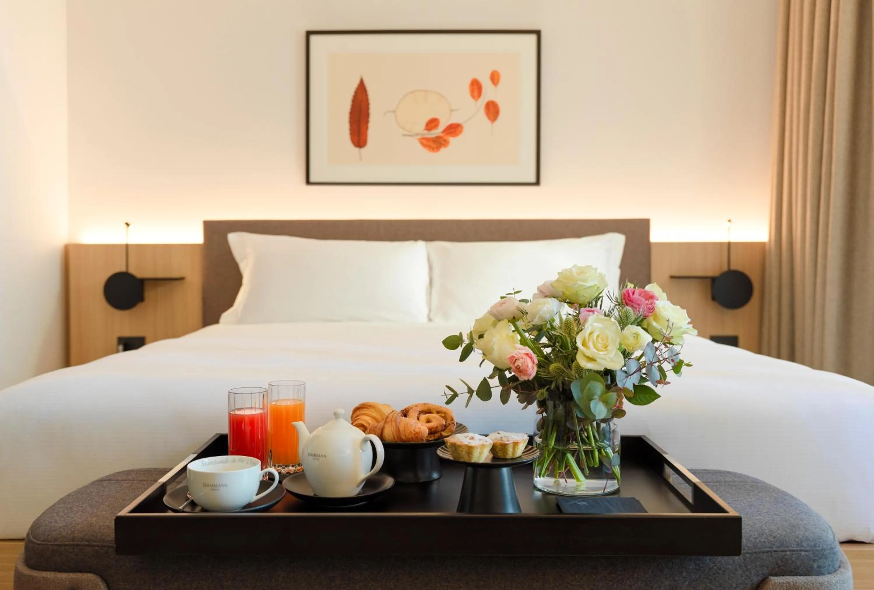 Bed in Le Fucine Hotel