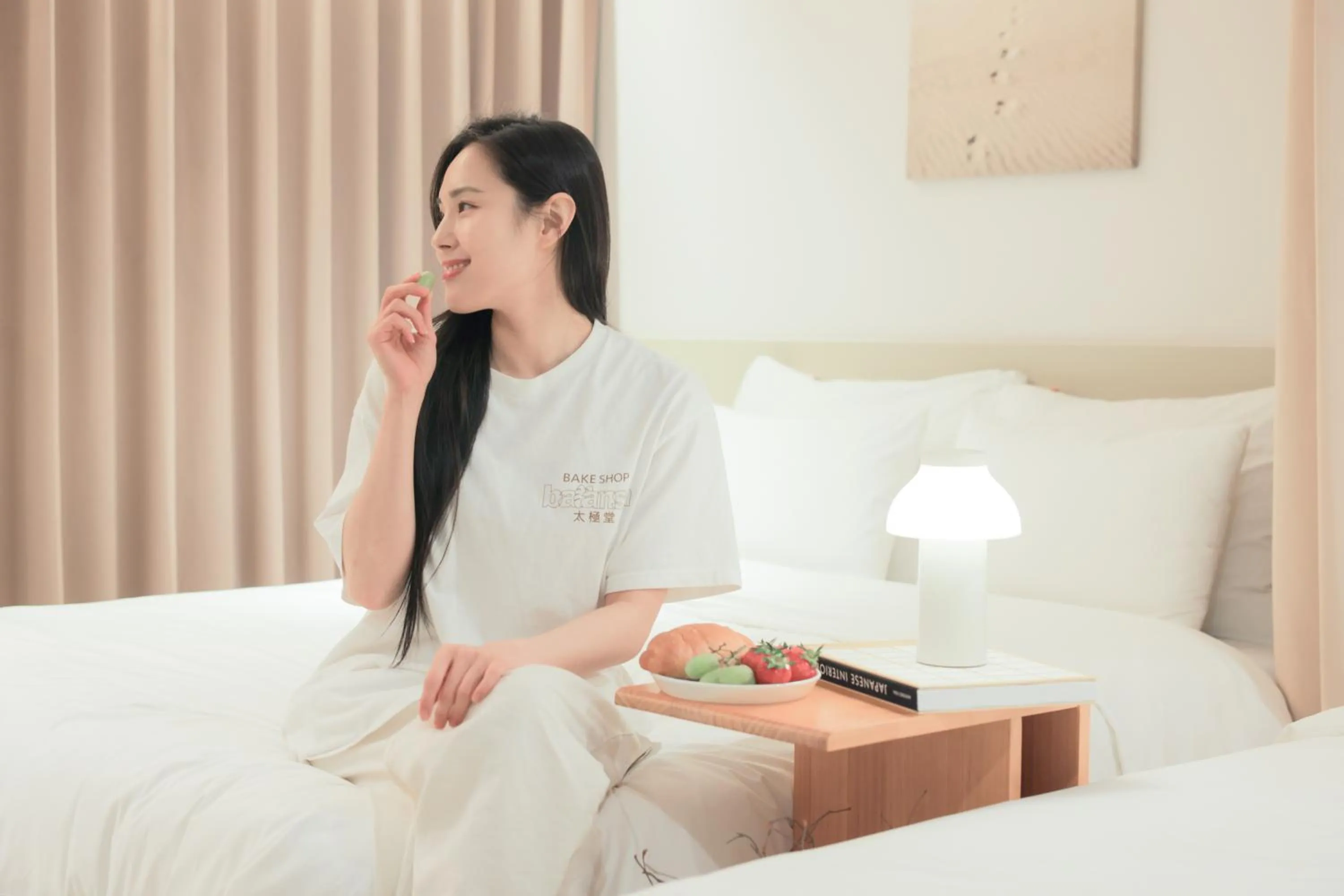 Bed in Nomad Aank Hotel Gumi