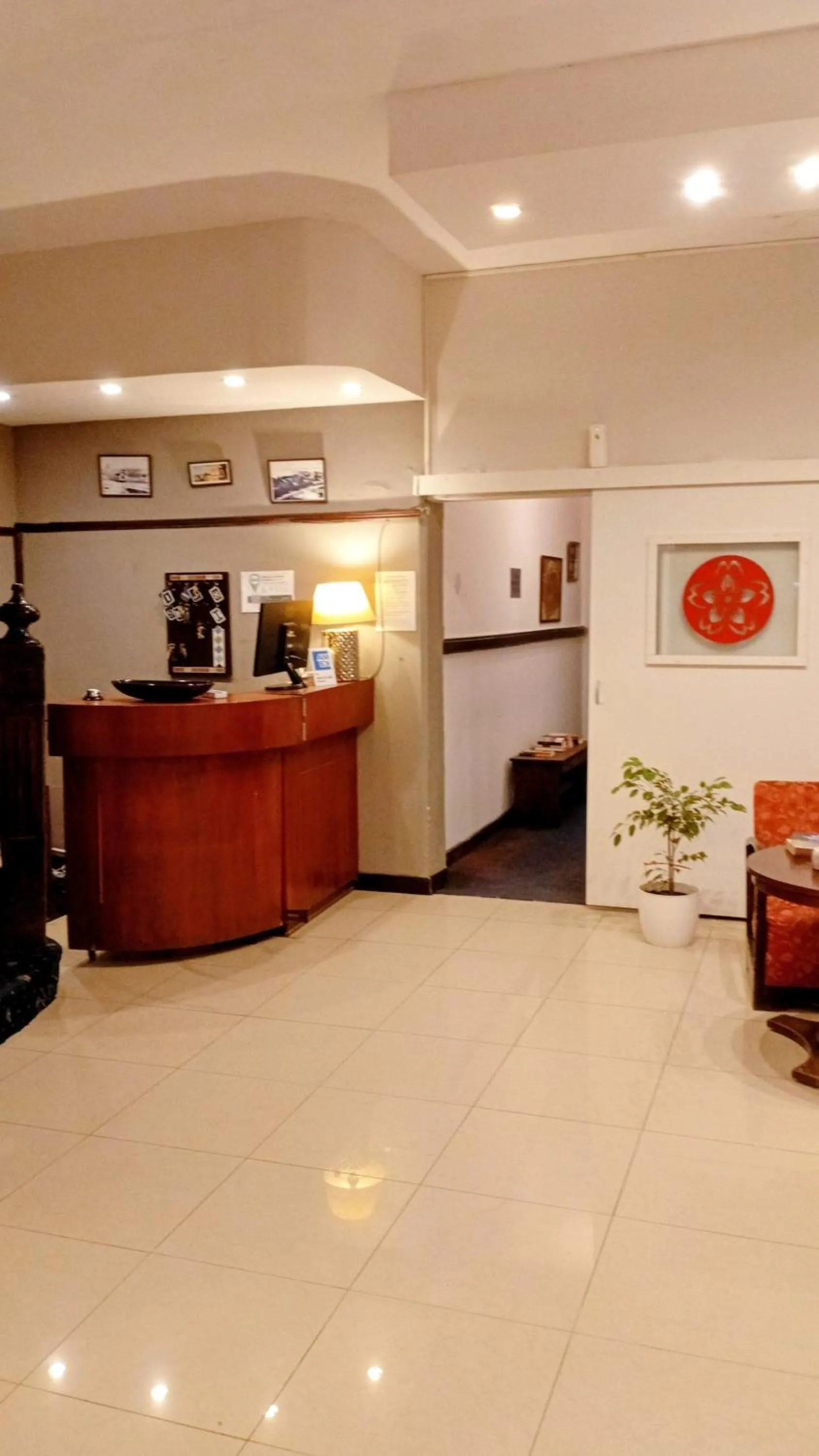 Lobby or reception in Hostal del Sur