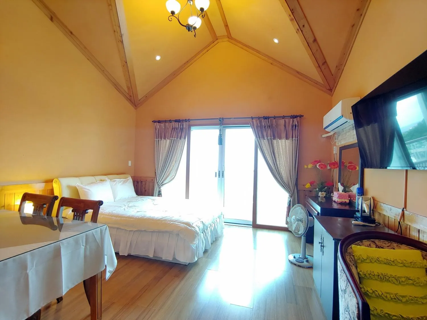 Bed in Herb in Pension