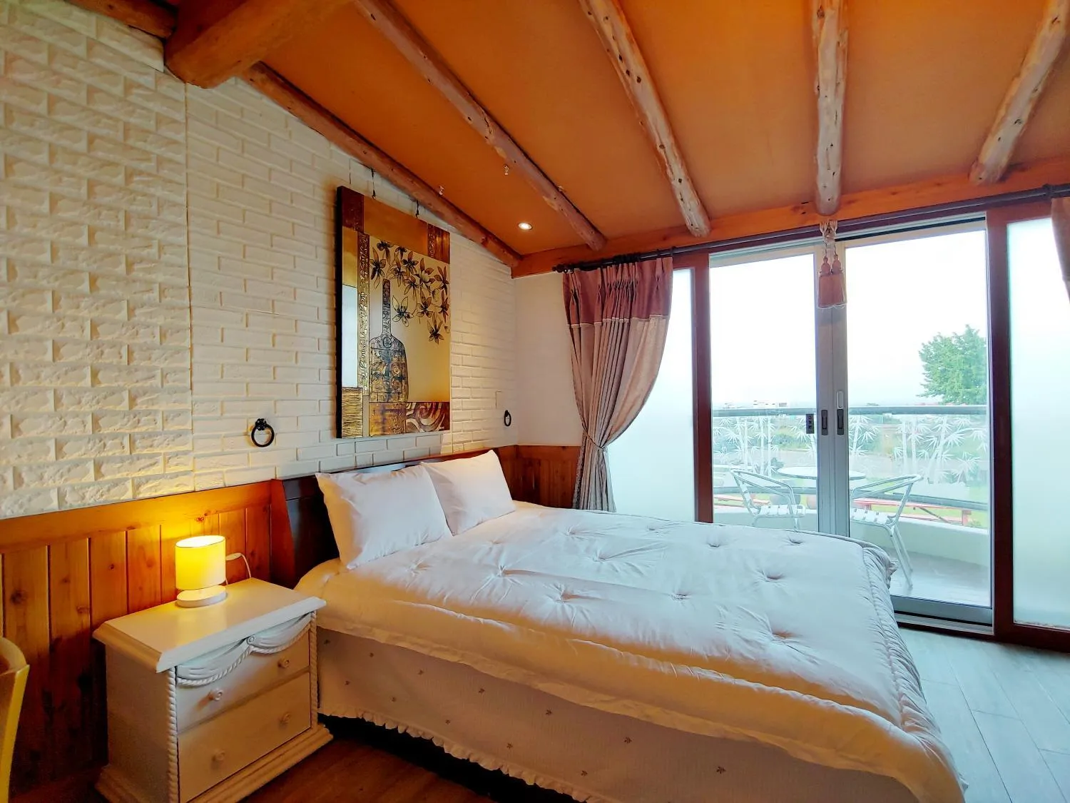 Bed in Herb in Pension