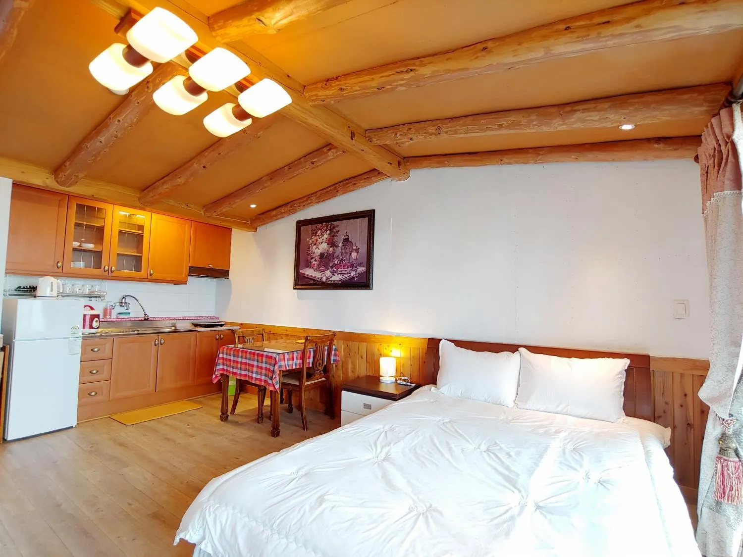 Bed in Herb in Pension