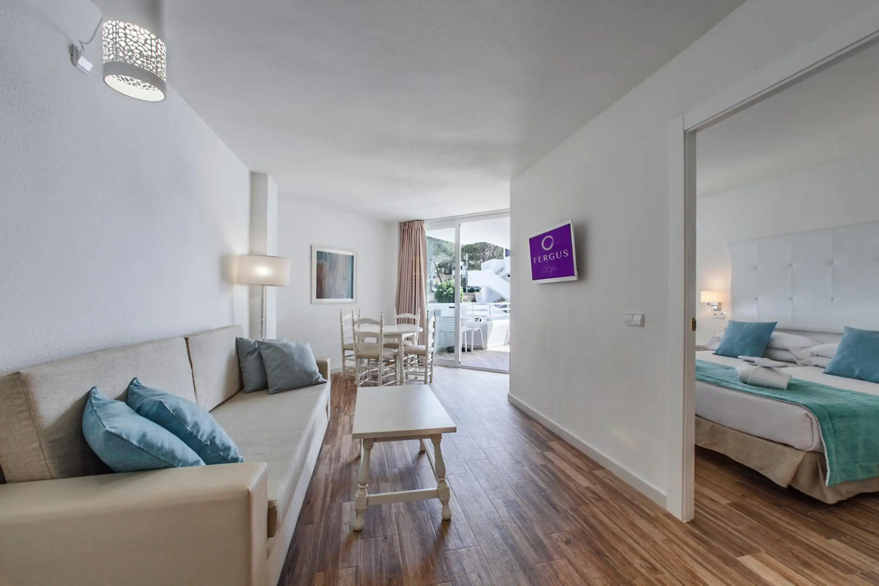 Photo of the whole room, Bed in FERGUS Style Cala Blanca Suites Photo of the whole room, Bed in FERGUS Style Cala Blanca Suites