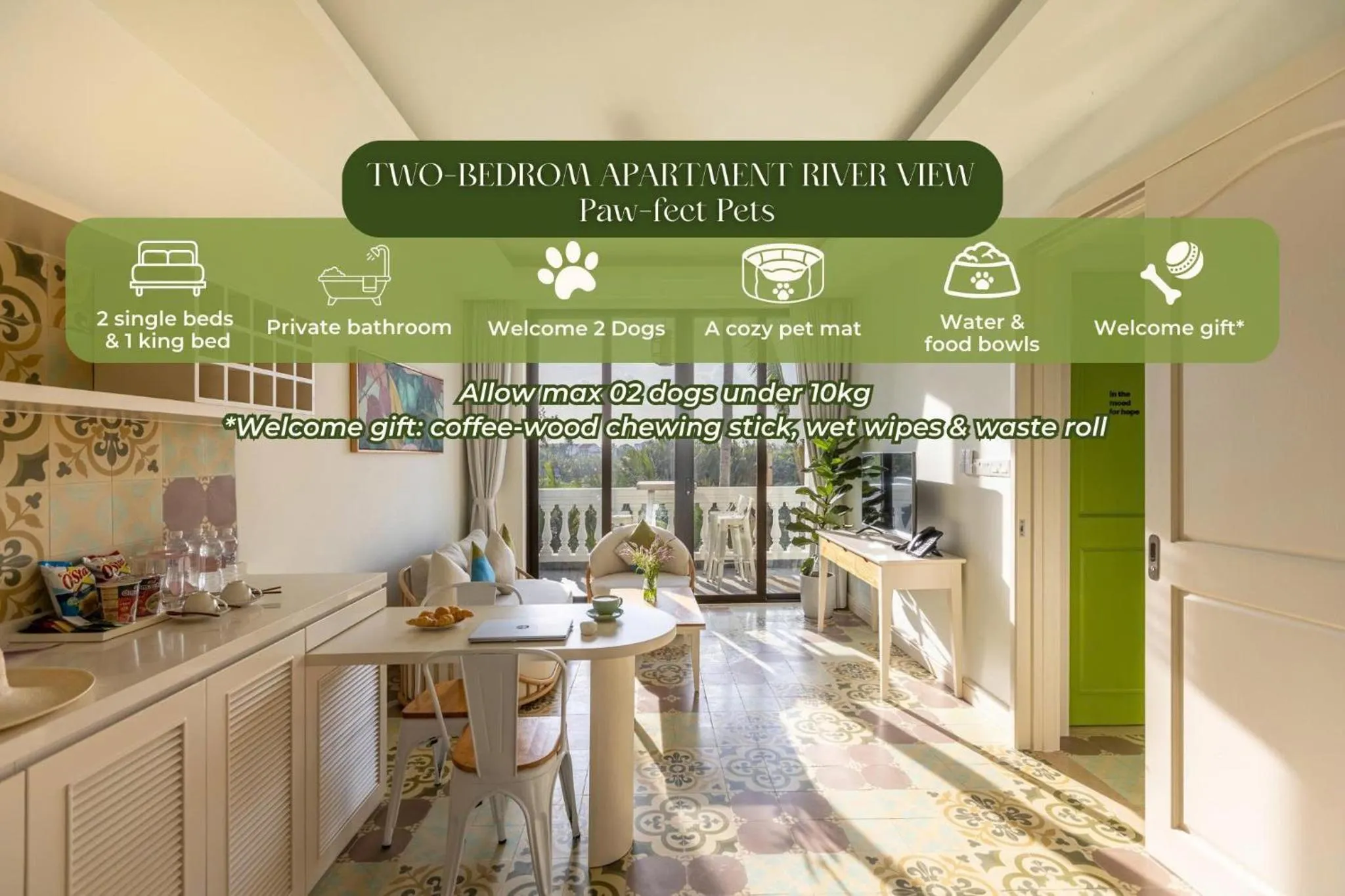 Kitchen or kitchenette in Moodhoian Riverside Resort & Spa