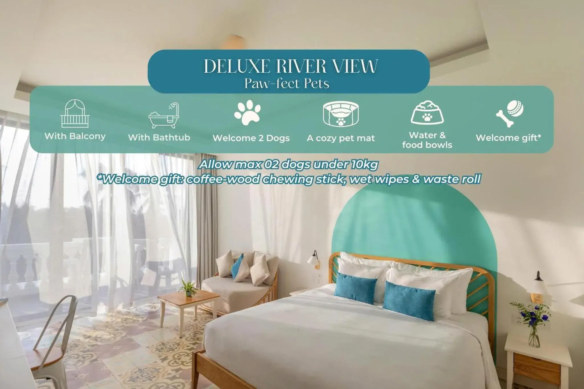 Bedroom, Bed in Moodhoian Riverside Resort & Spa Bedroom, Bed in Moodhoian Riverside Resort & Spa