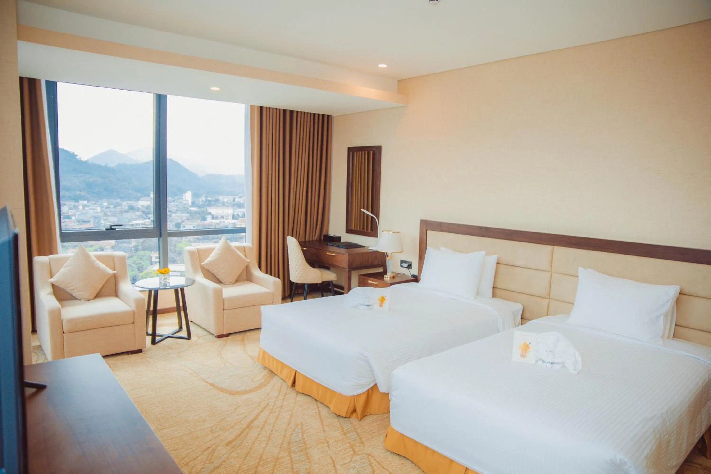 Bed in Muong Thanh Luxury Cao Bang