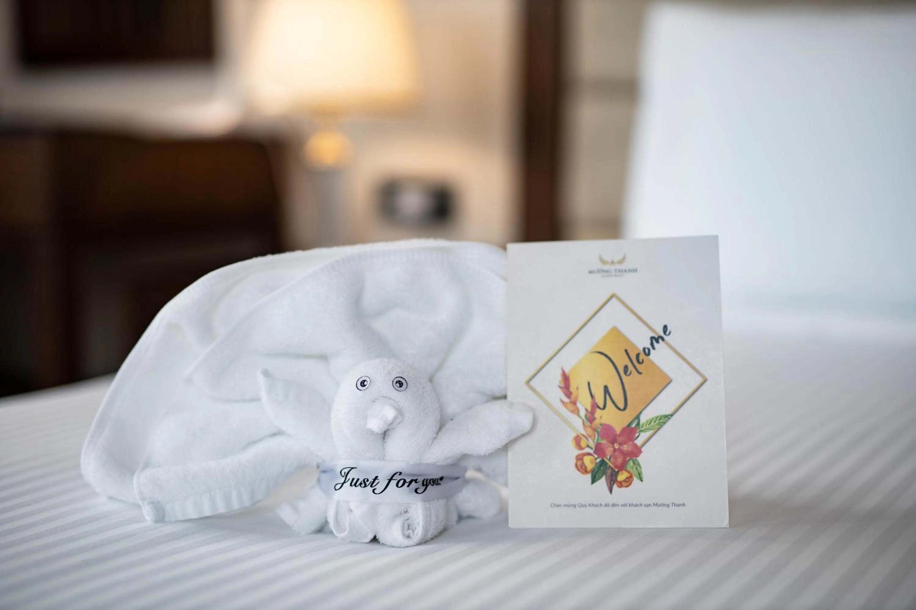 Decorative detail, Bed in Muong Thanh Luxury Cao Bang