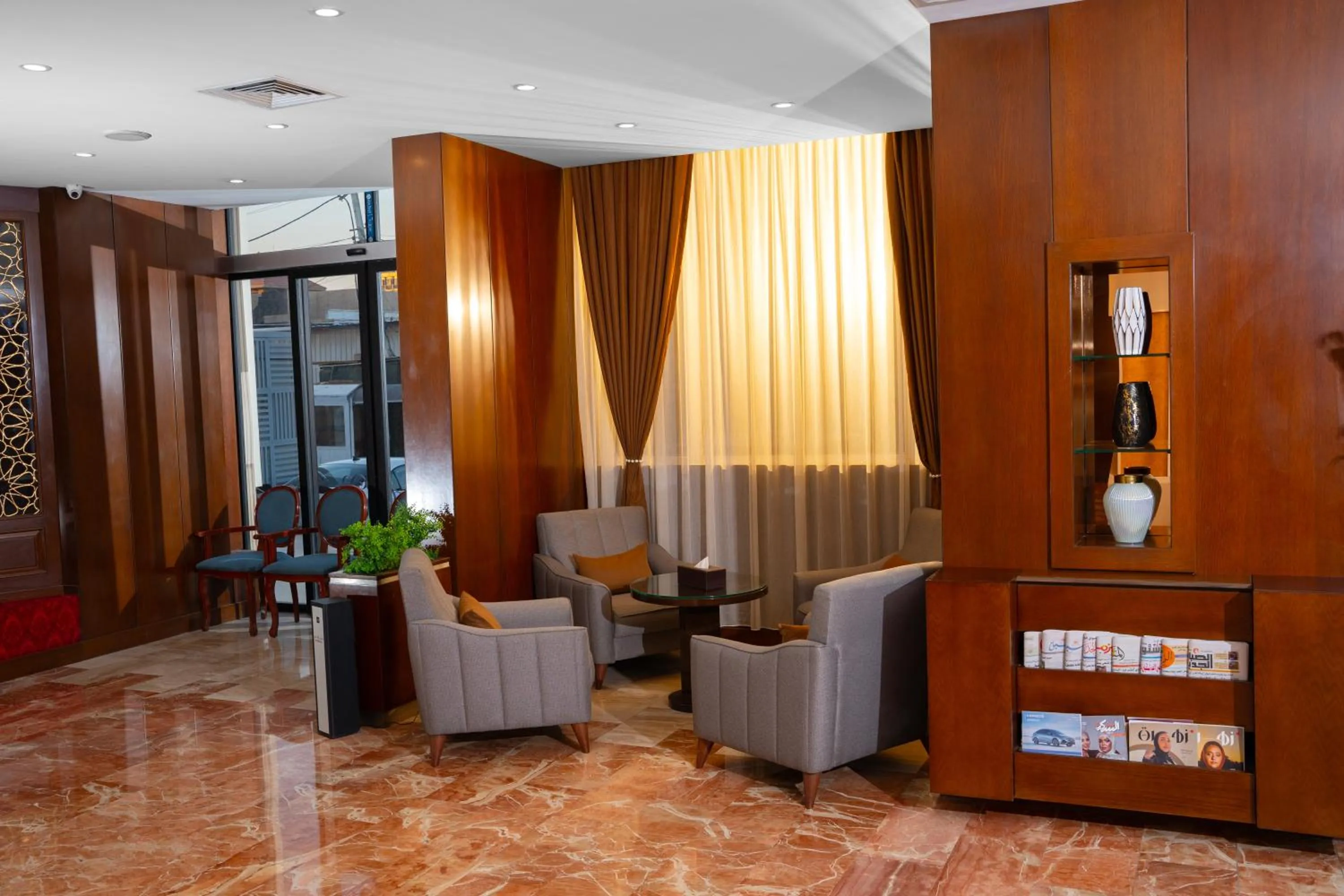 Lobby or reception in Shaheen Hotel Baghdad