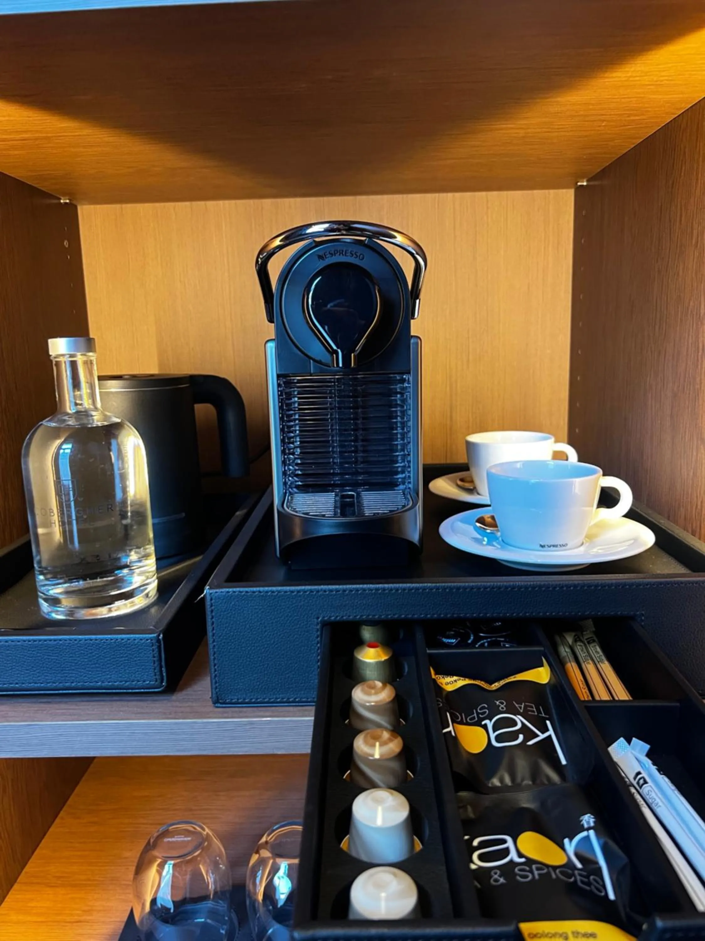 Coffee/tea facilities in Cobergher Hotel