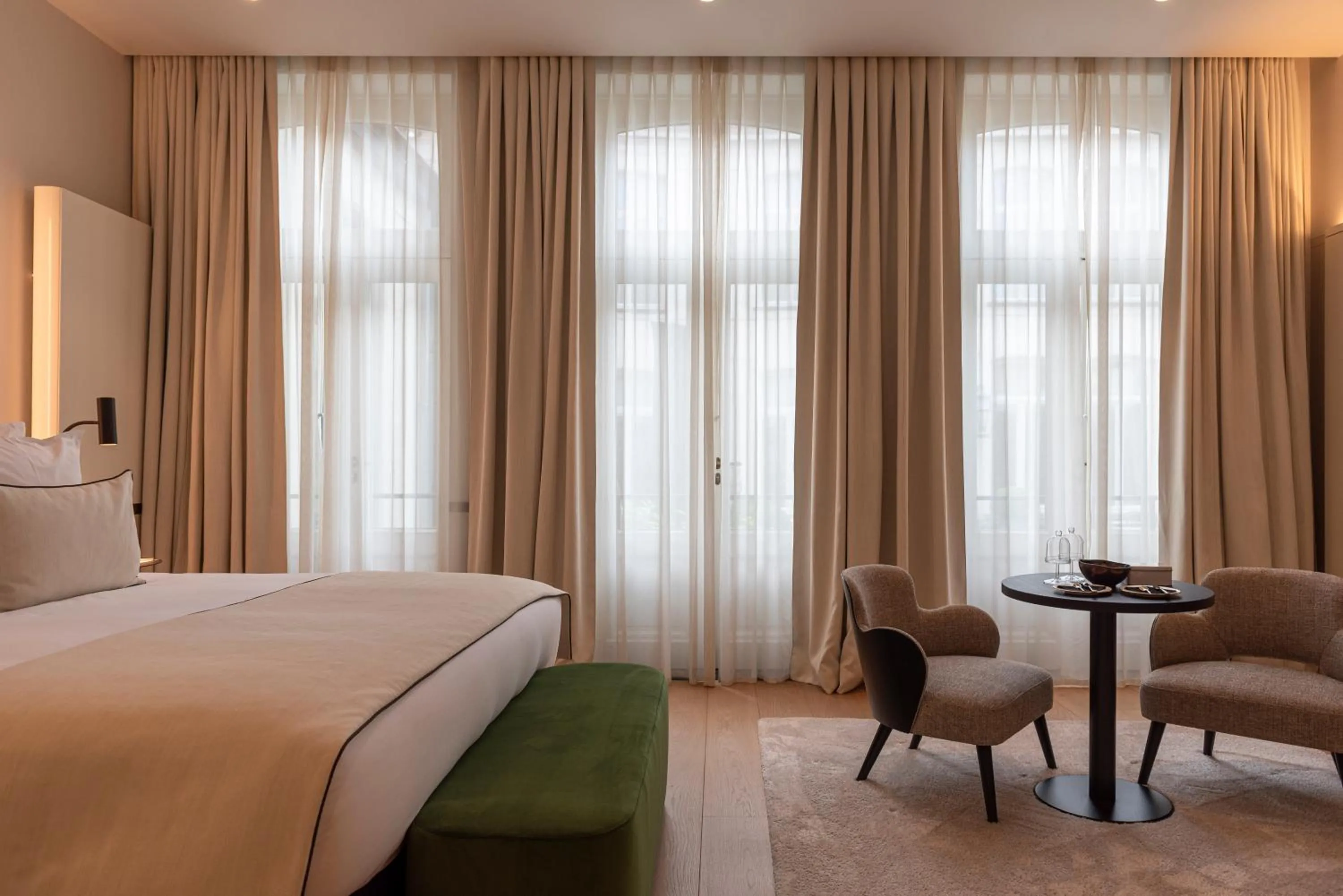 Bed in Cobergher Hotel
