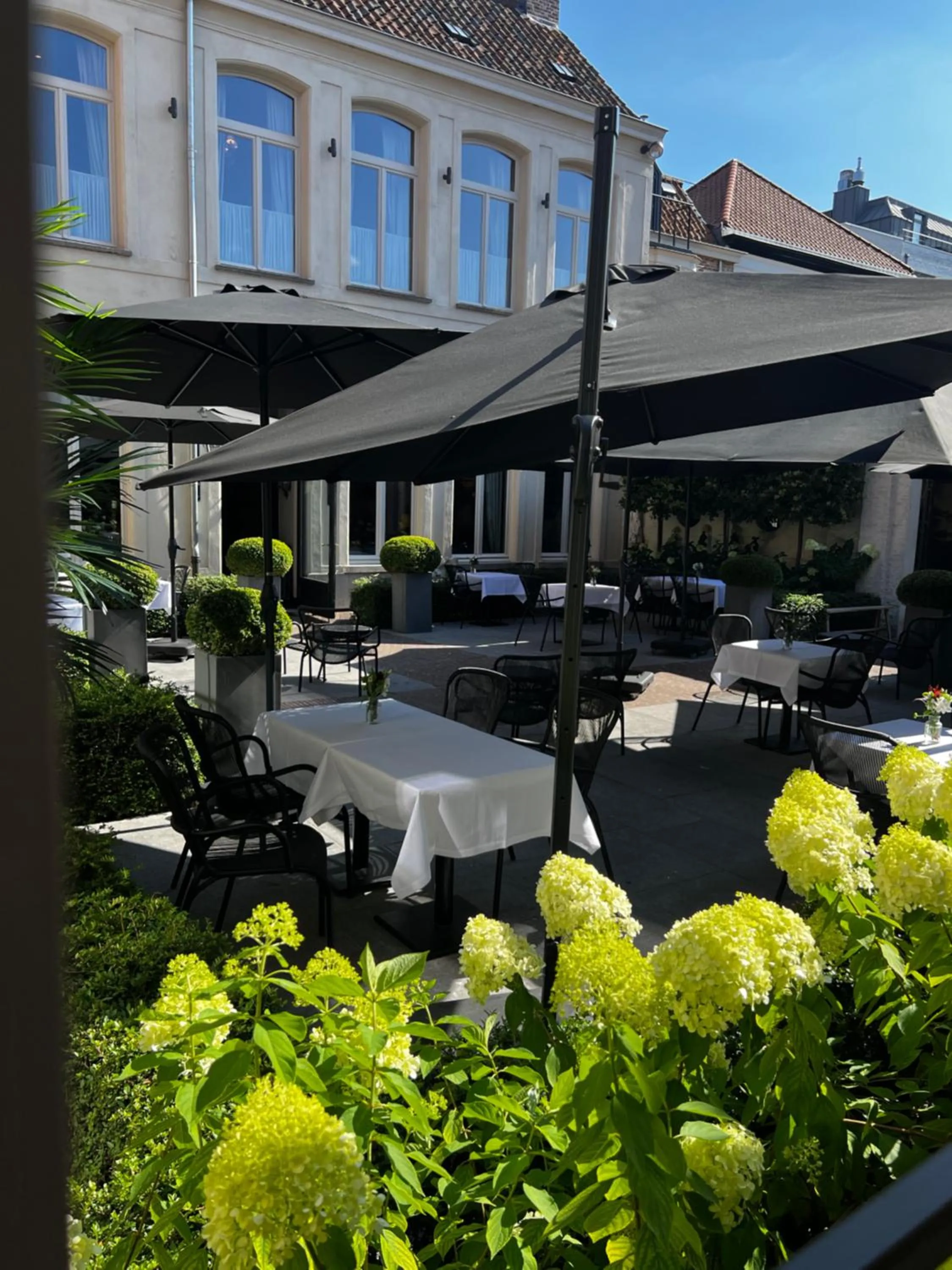 Dining area in Cobergher Hotel
