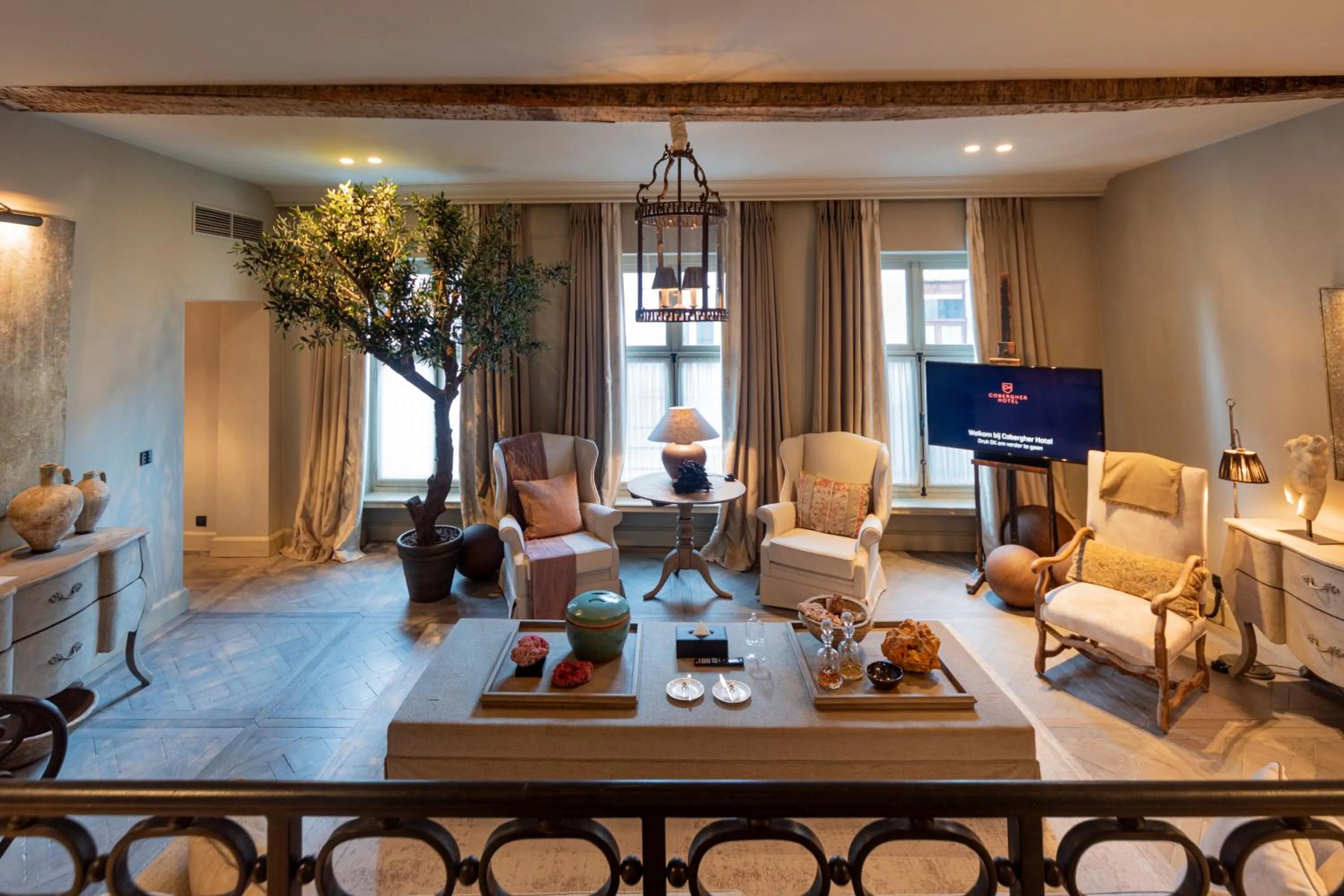 Living room in Cobergher Hotel