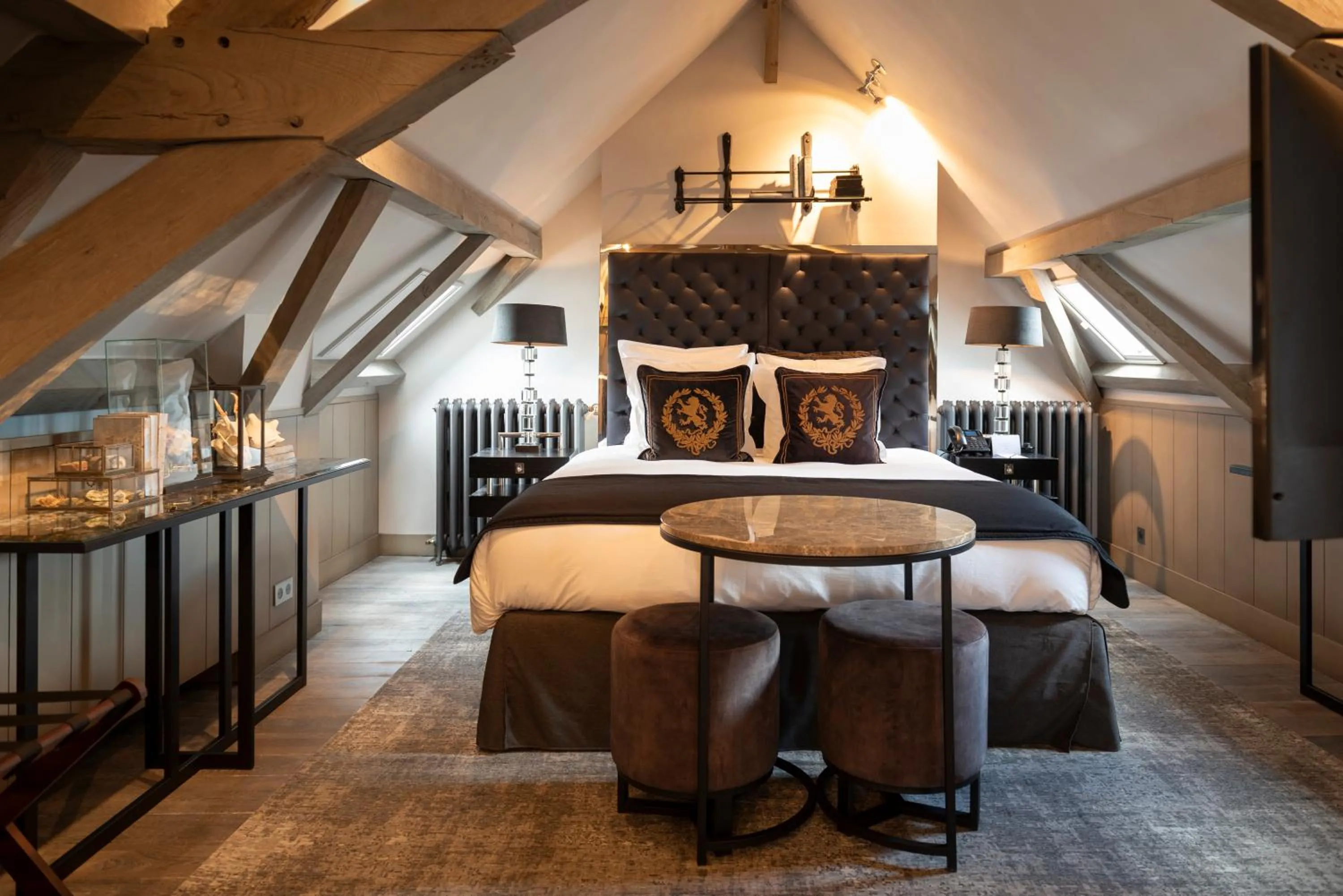 Bed in Cobergher Hotel