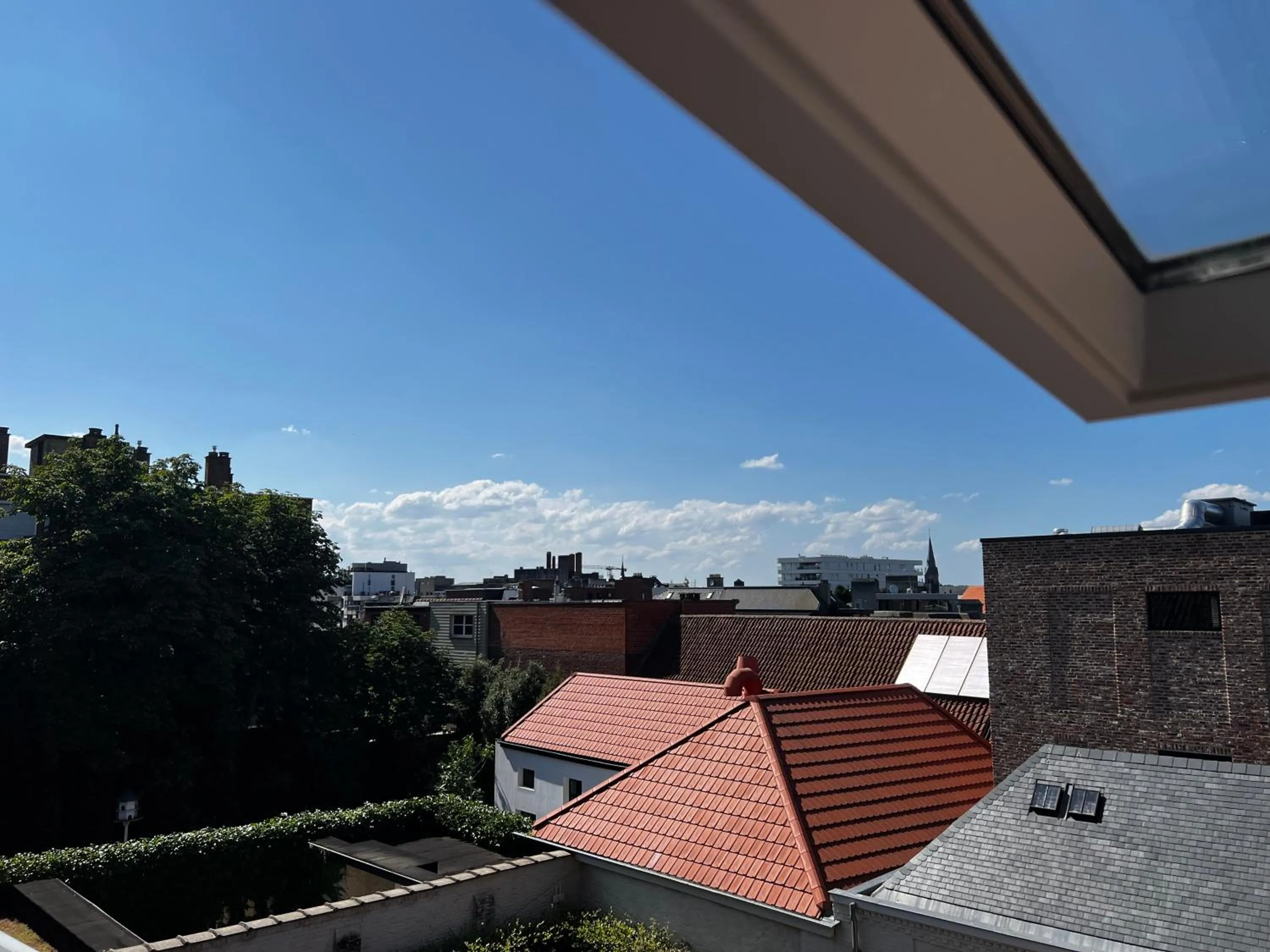 Inner courtyard view in Cobergher Hotel