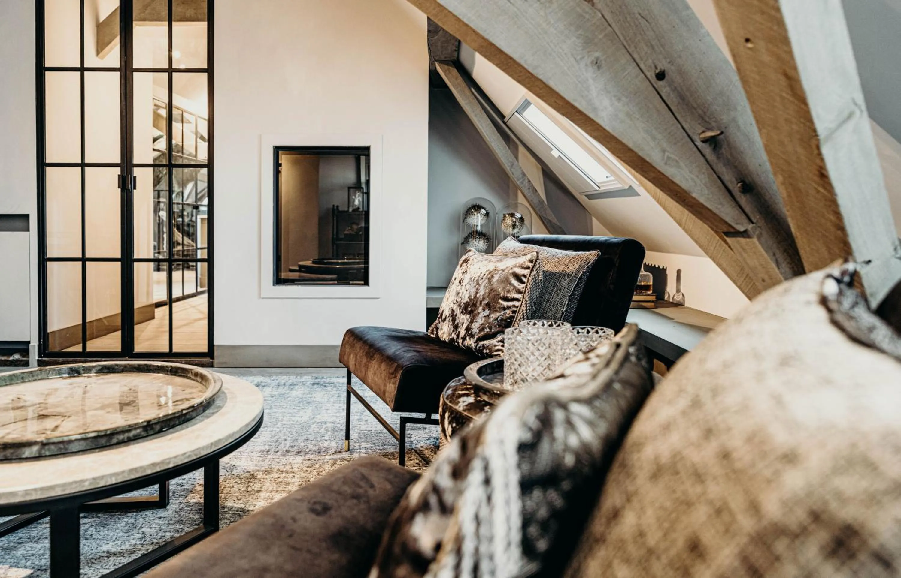 Living room in Cobergher Hotel