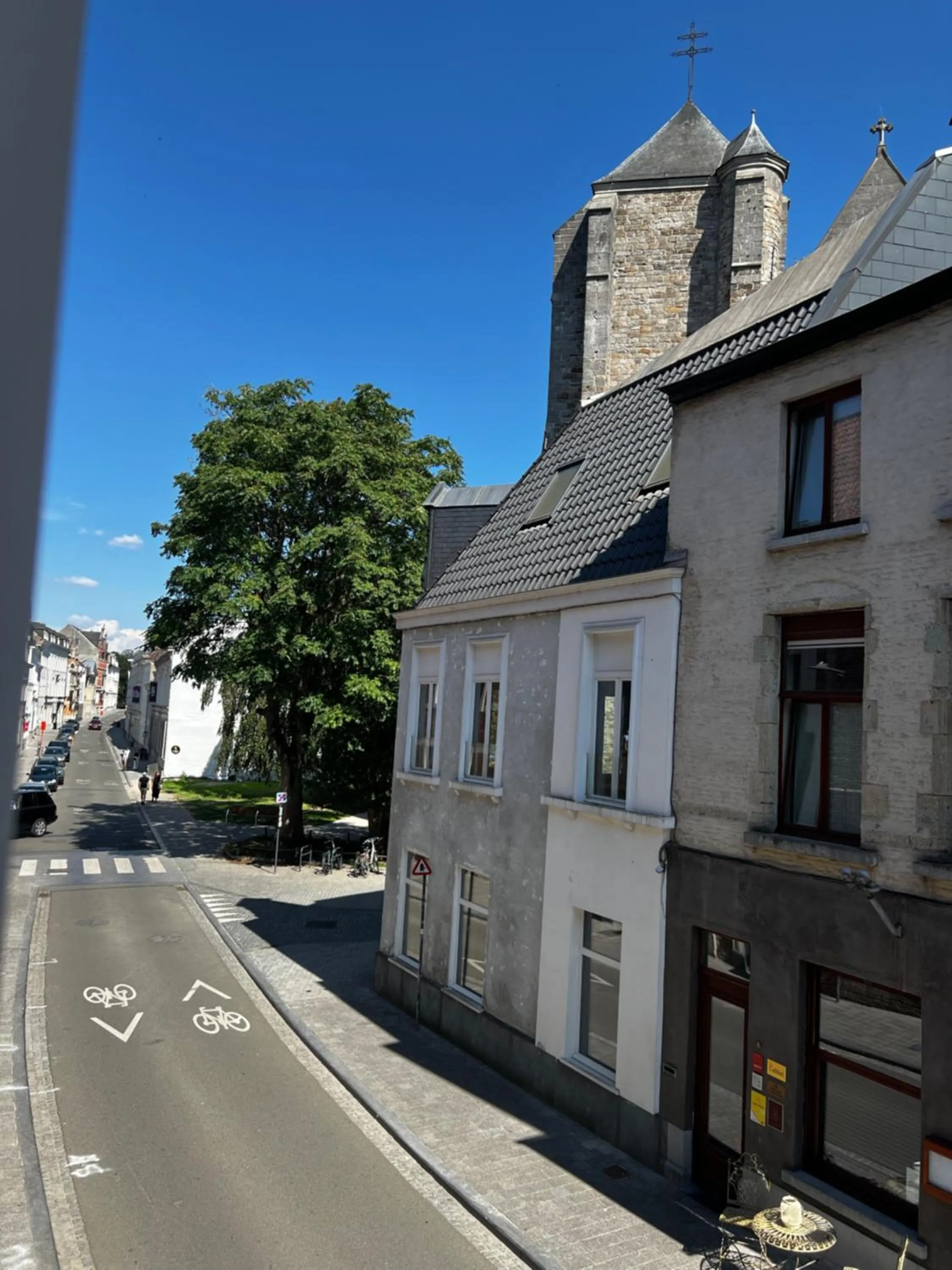 Quiet street view in Cobergher Hotel