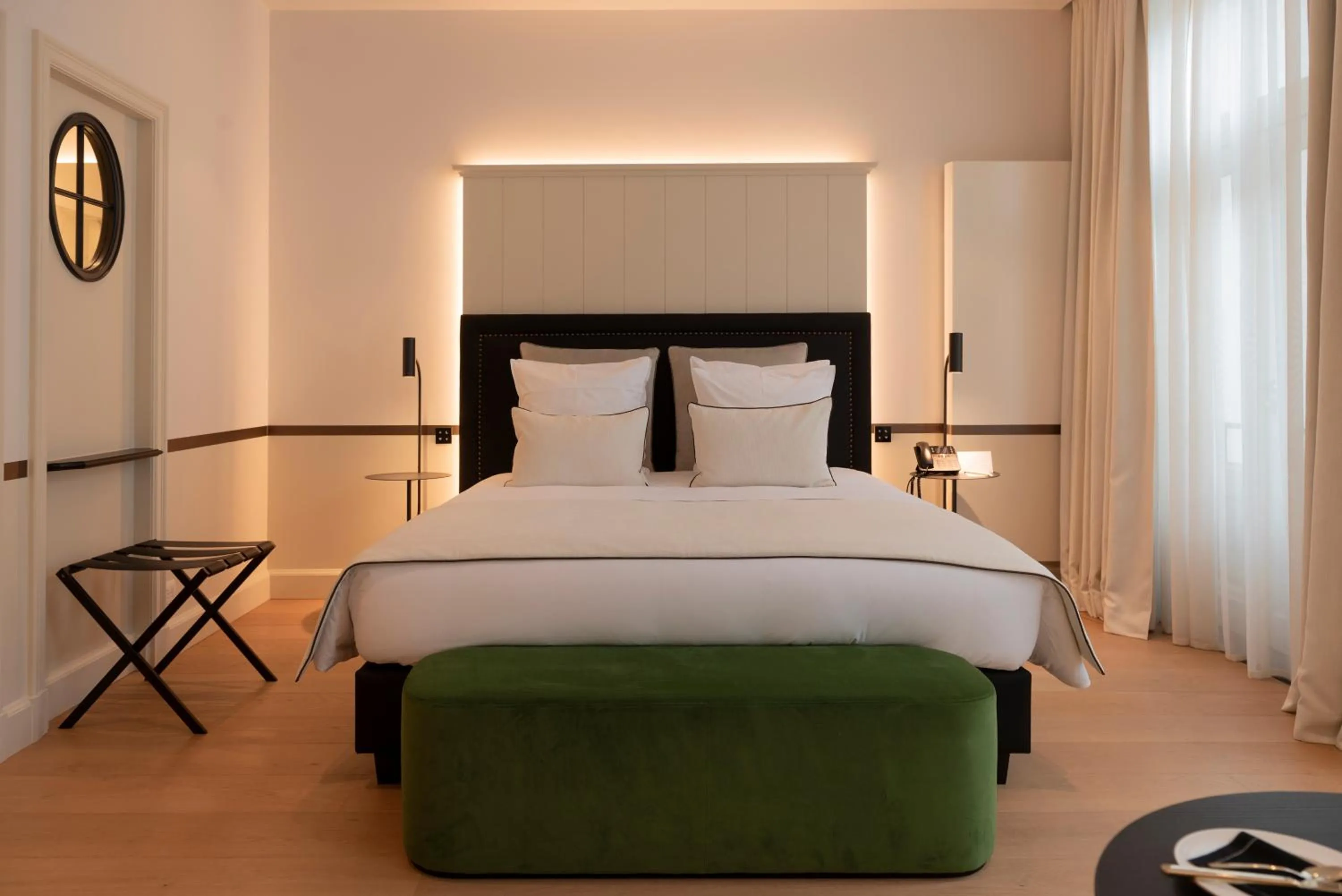Bed in Cobergher Hotel