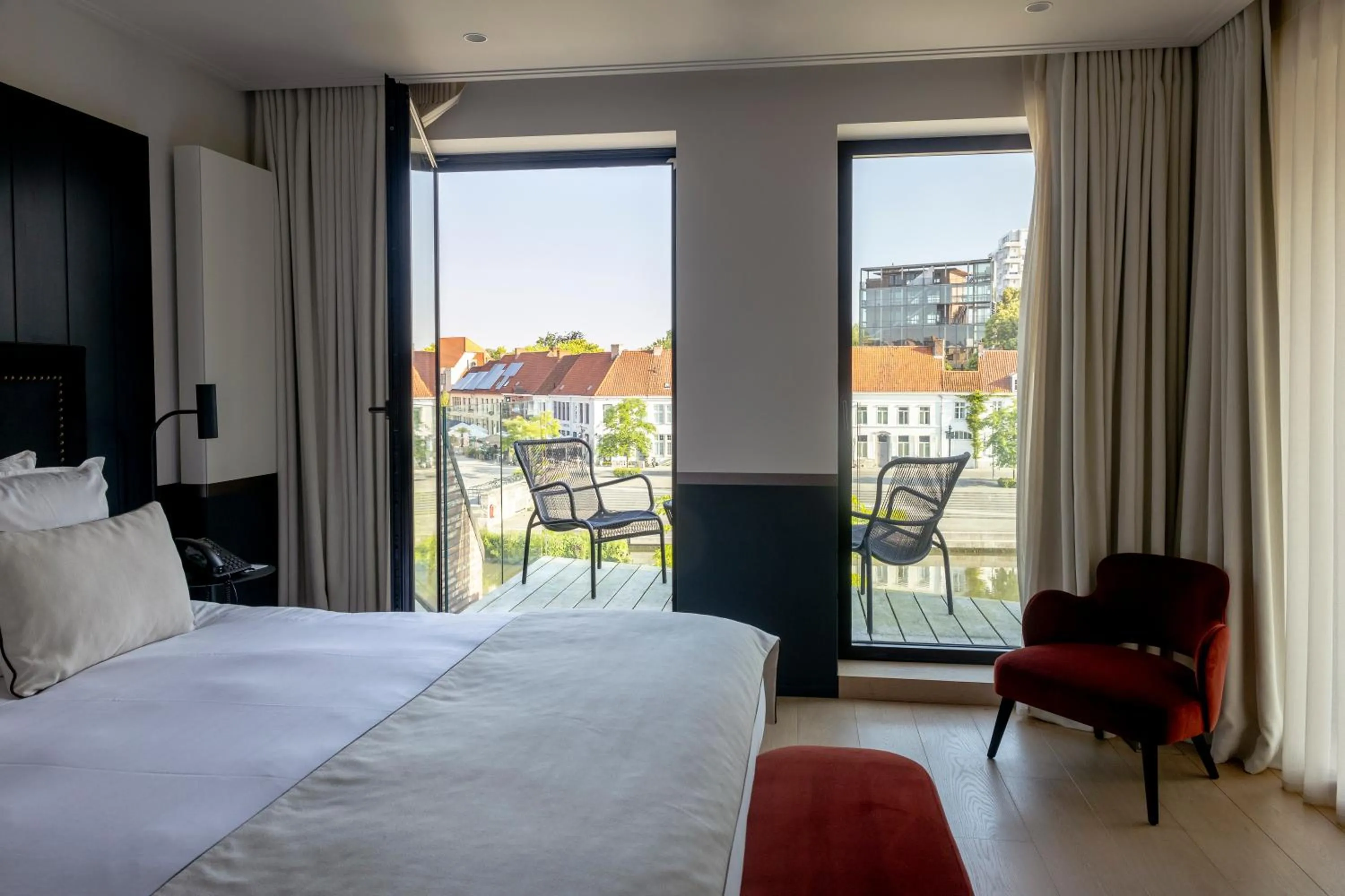 Bed in Cobergher Hotel