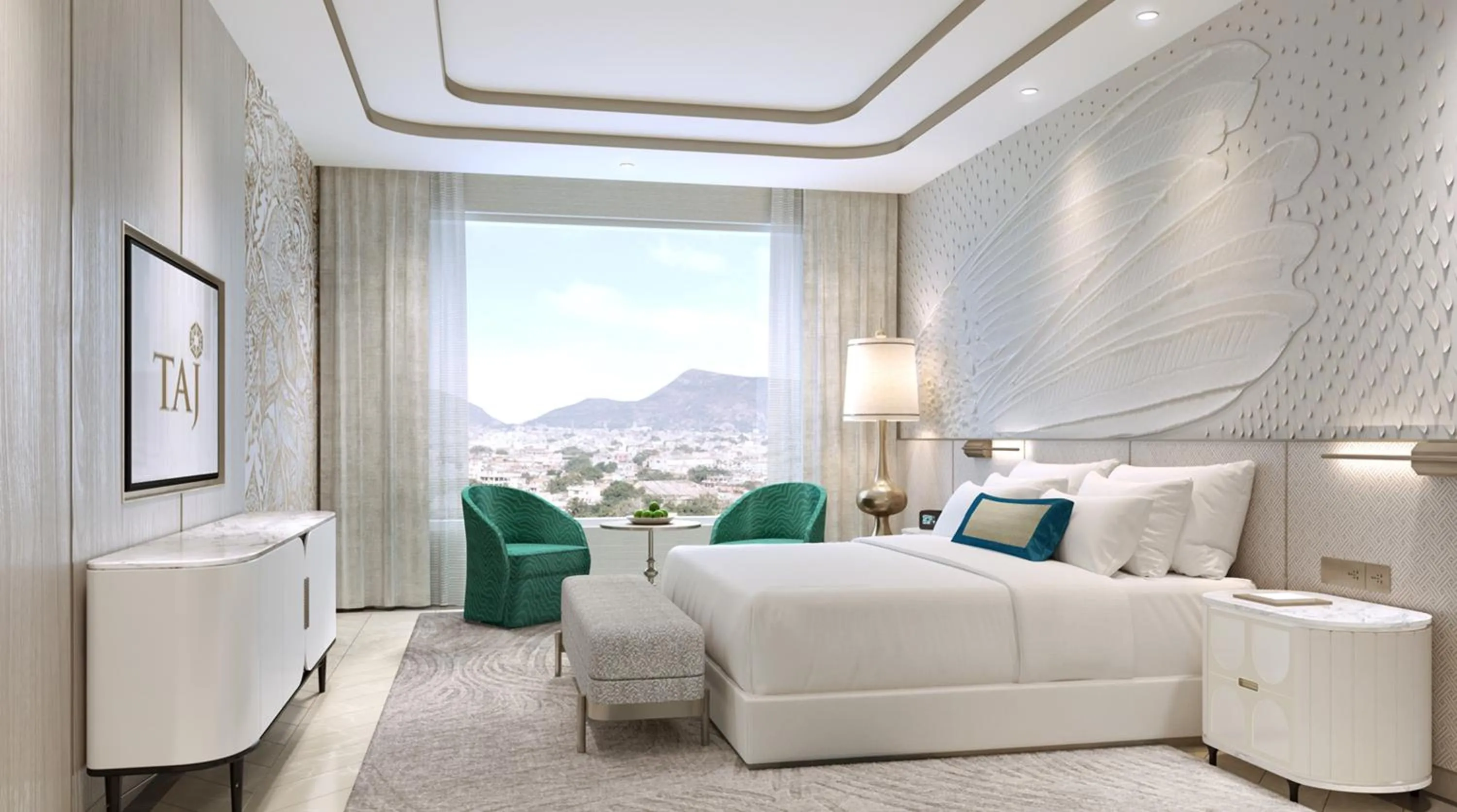 Bedroom in Taj Amer, Jaipur