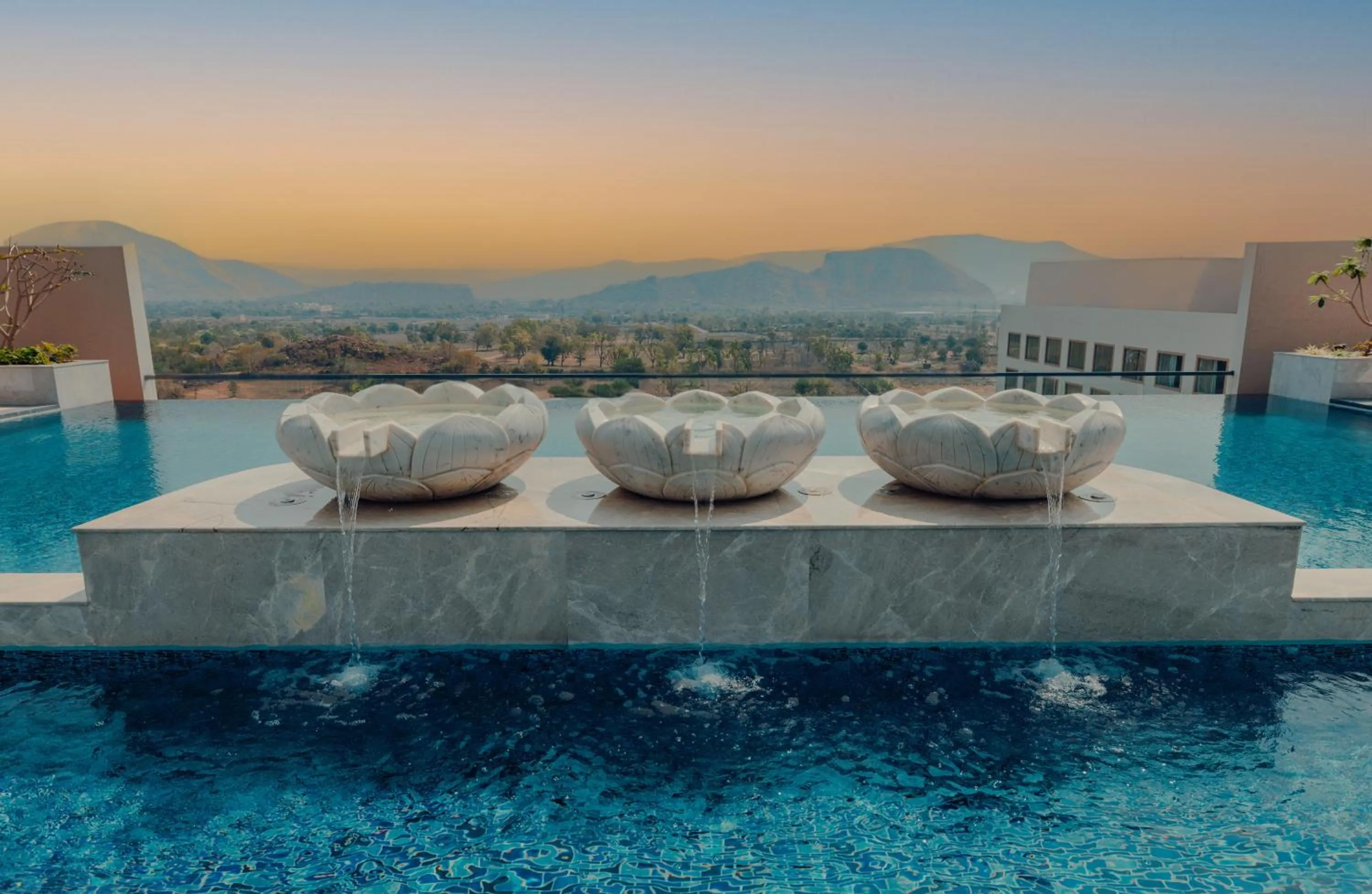 Swimming pool in Taj Amer, Jaipur