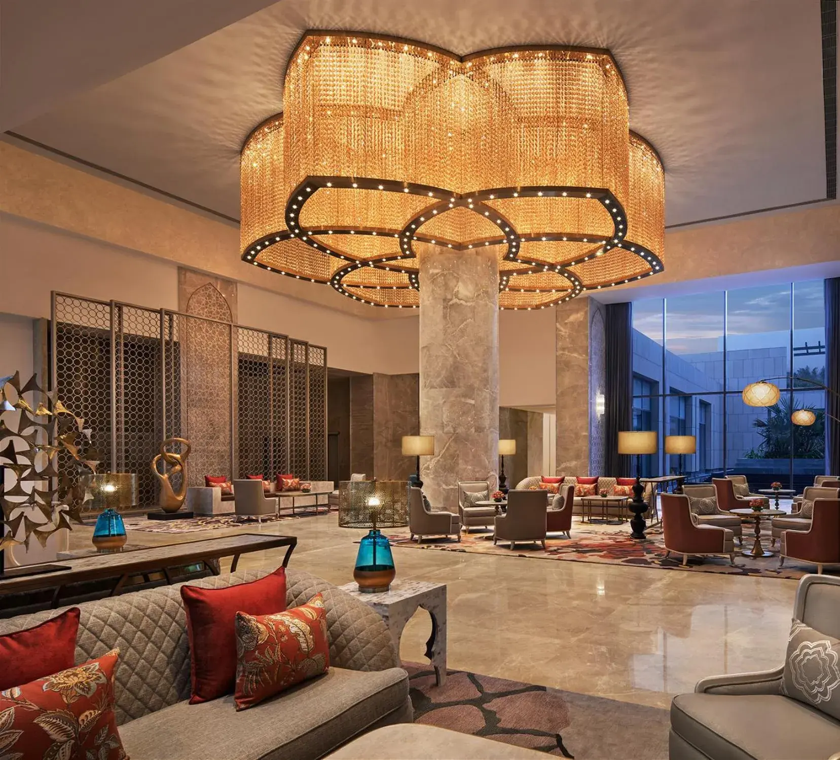 Lobby or reception in Taj Amer, Jaipur Lobby or reception in Taj Amer, Jaipur