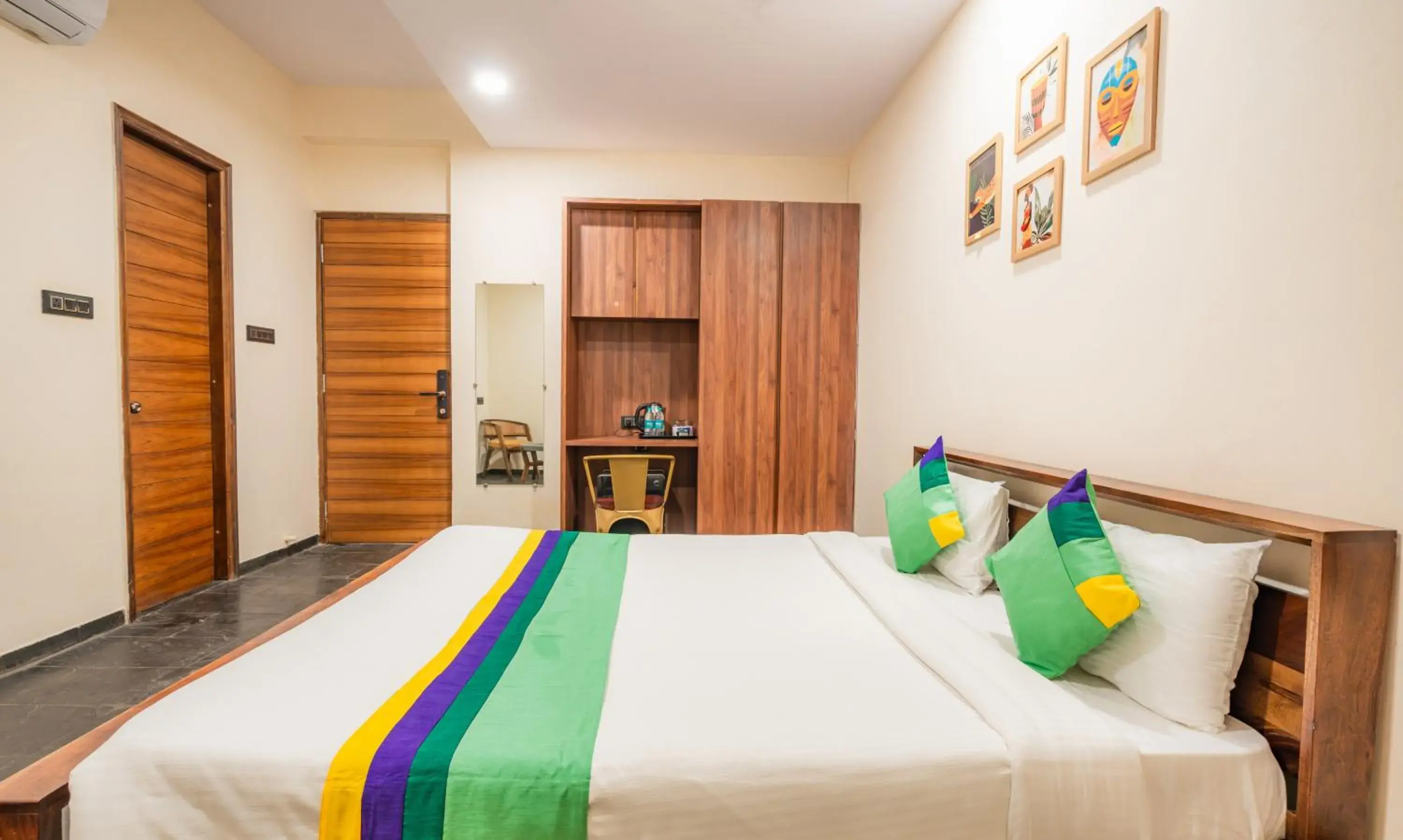 Bedroom, Bed in Treebo Premium The Memoir, Ramdaspeth Bedroom, Bed in Treebo Premium The Memoir, Ramdaspeth