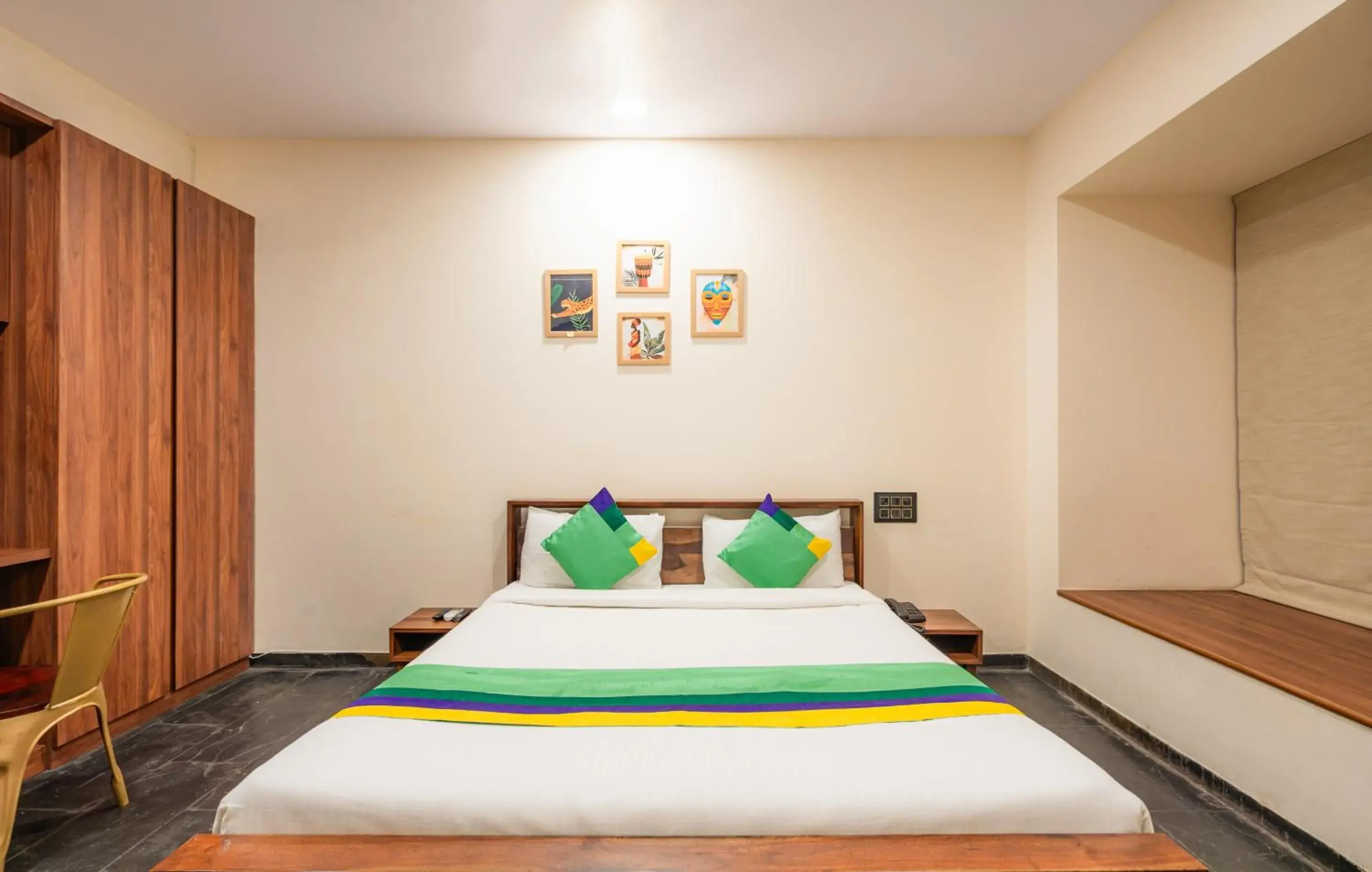 Bedroom, Bed in Treebo Premium The Memoir, Ramdaspeth Bedroom, Bed in Treebo Premium The Memoir, Ramdaspeth