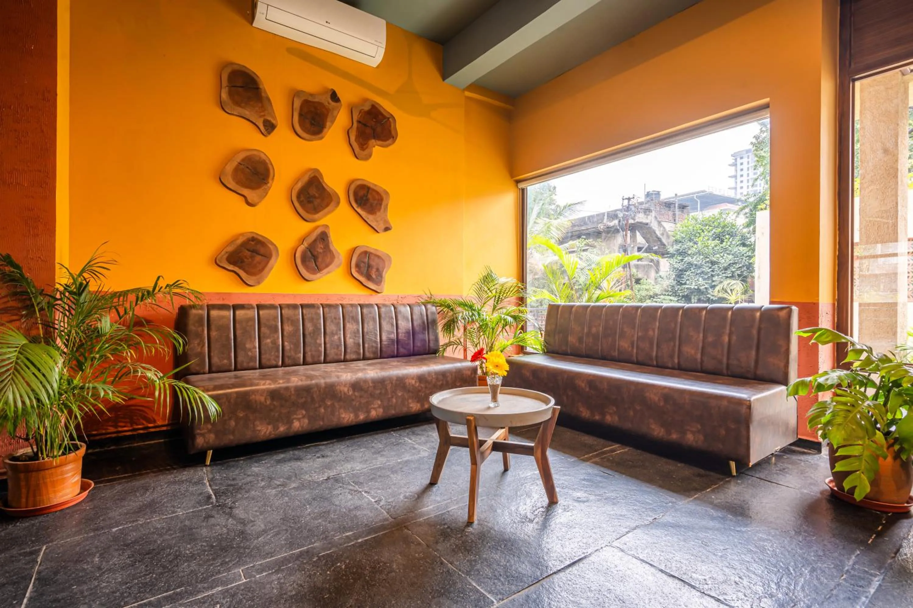 Seating area in Treebo Premium The Memoir, Ramdaspeth