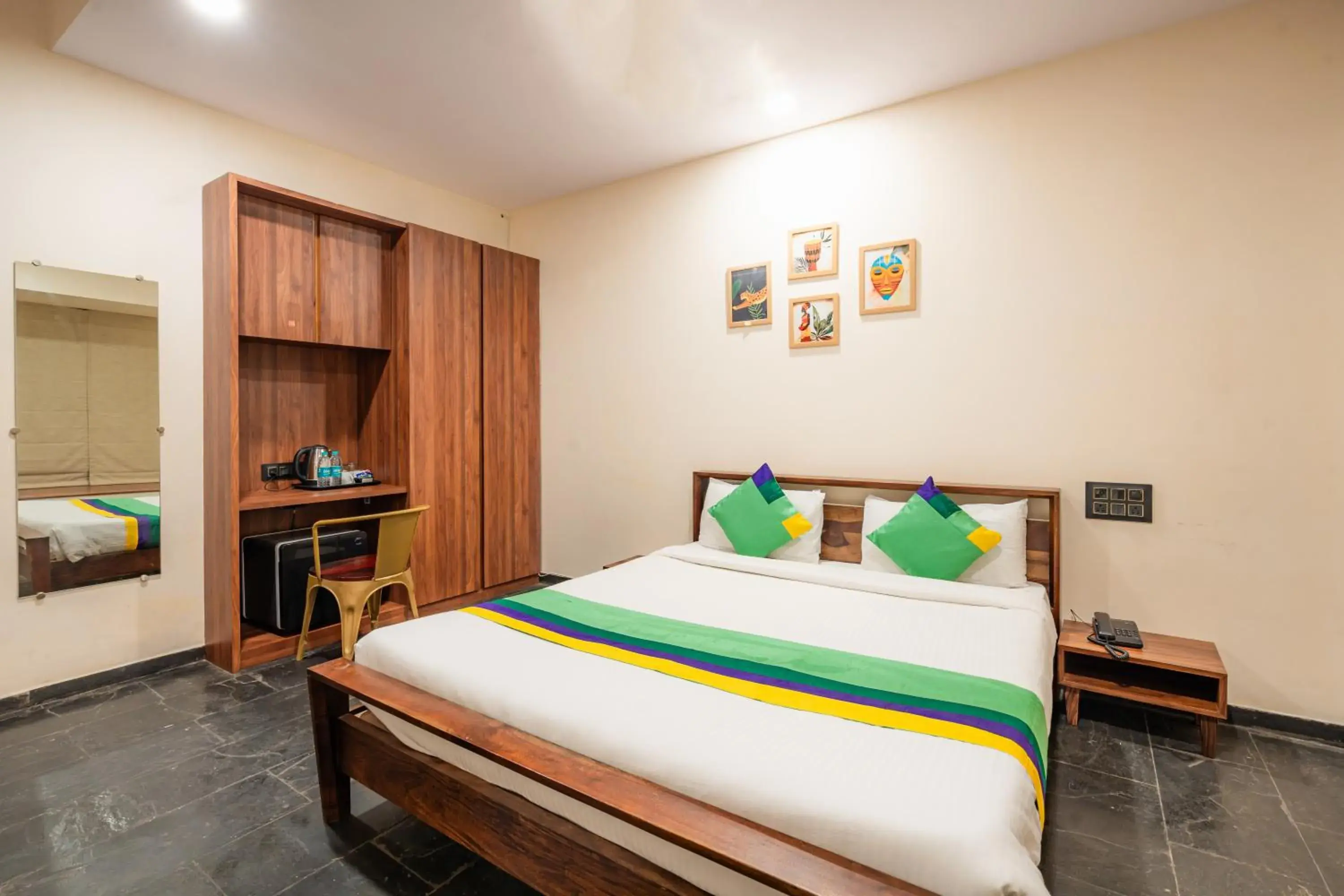 Bedroom, Bed in Treebo Premium The Memoir, Ramdaspeth Bedroom, Bed in Treebo Premium The Memoir, Ramdaspeth