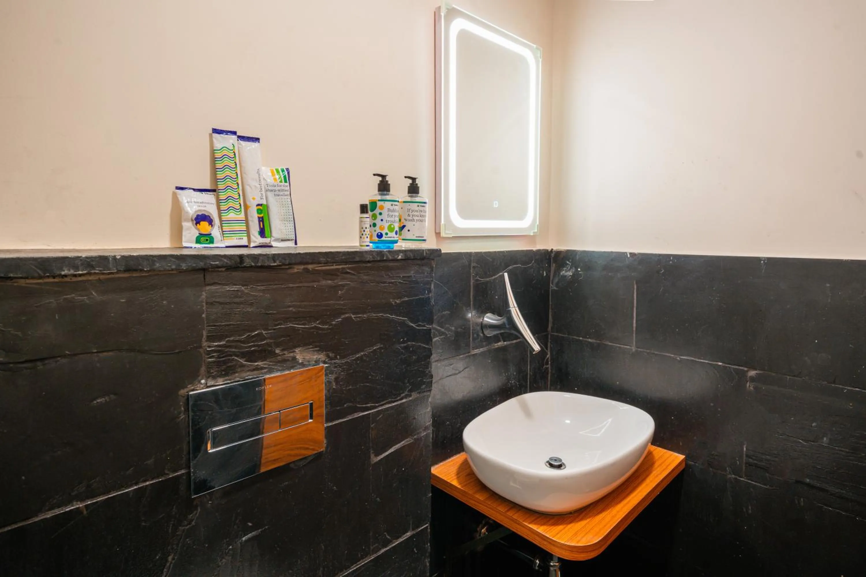 Bathroom in Treebo Premium The Memoir, Ramdaspeth