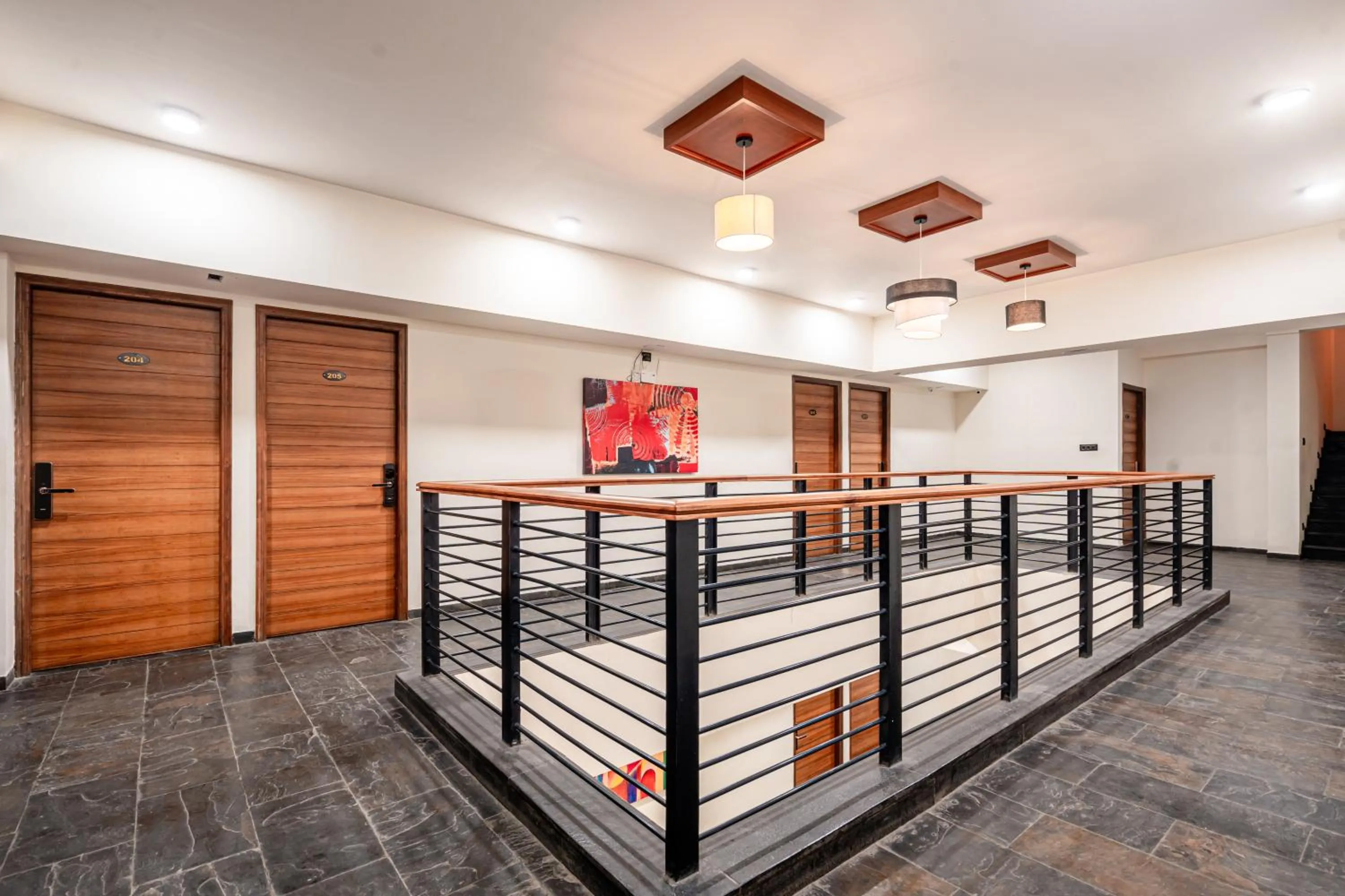 Lobby or reception in Treebo Premium The Memoir, Ramdaspeth