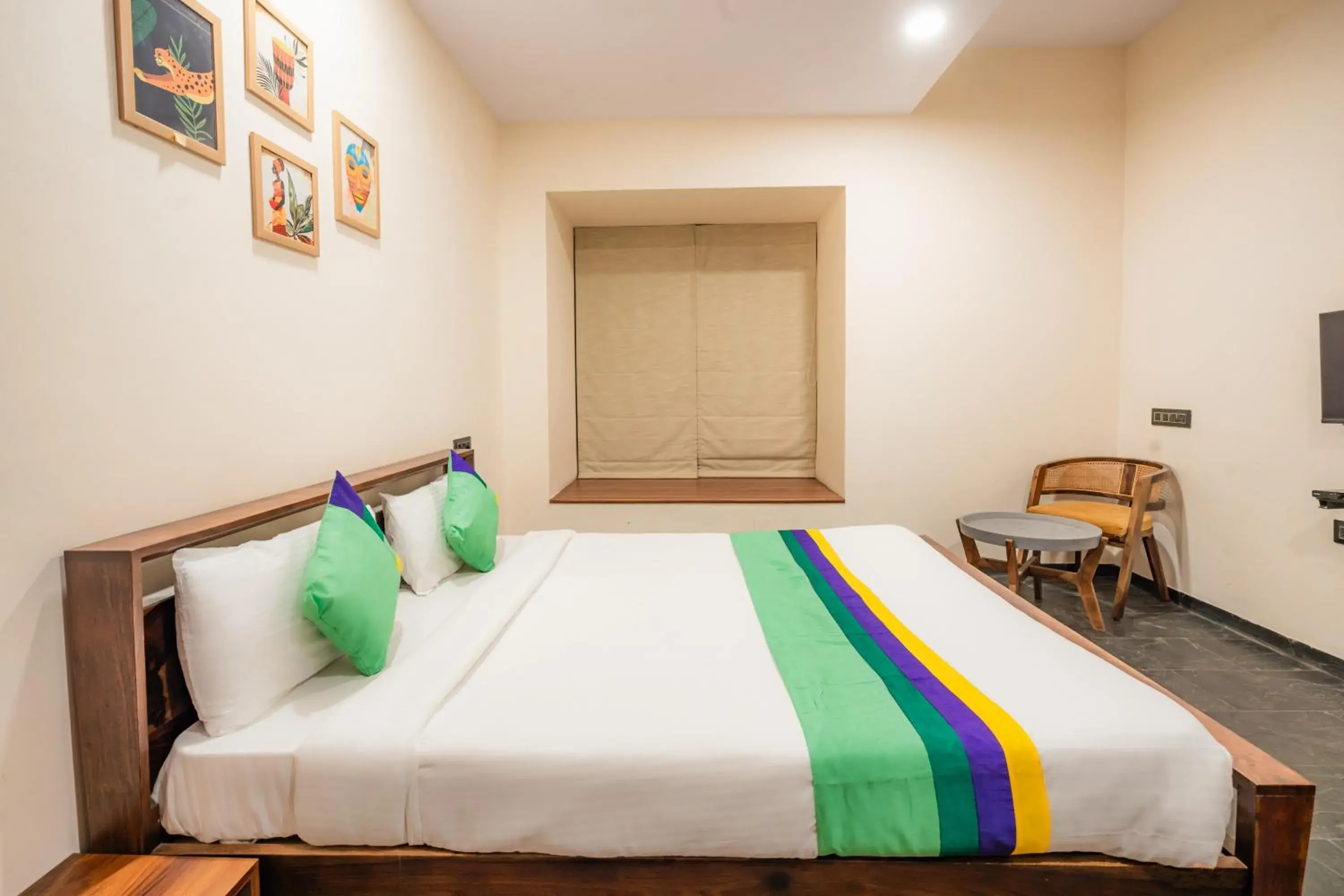 Bedroom, Bed in Treebo Premium The Memoir, Ramdaspeth Bedroom, Bed in Treebo Premium The Memoir, Ramdaspeth